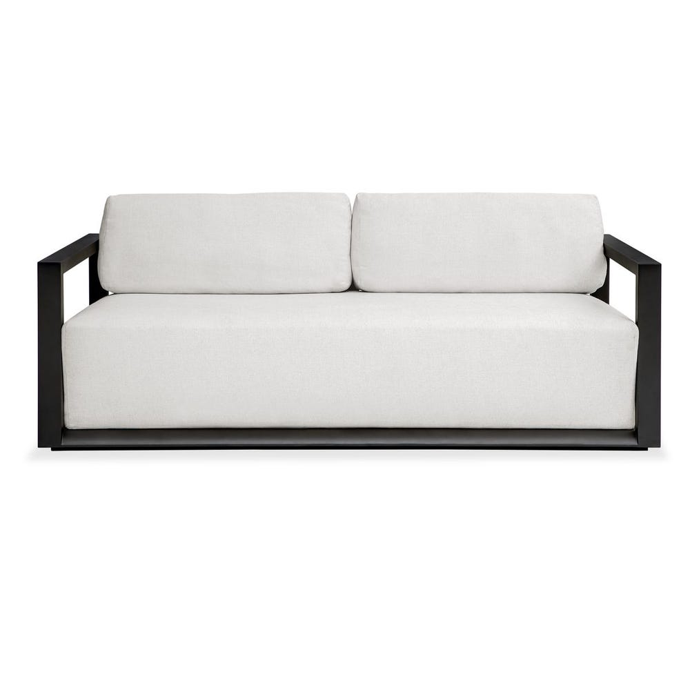 Uttermost Remsen Outdoor Black/Oyster Sofa