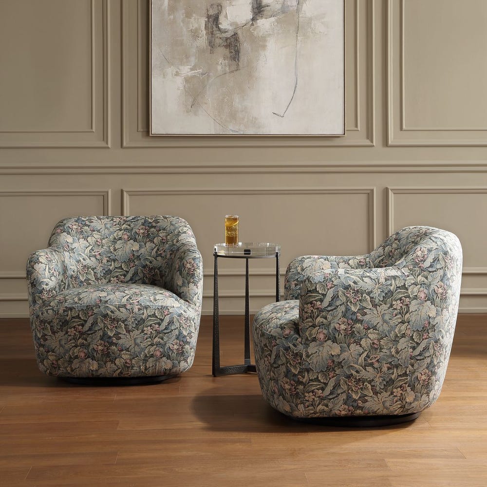 Uttermost Ansel Tapestry Swivel Chair
