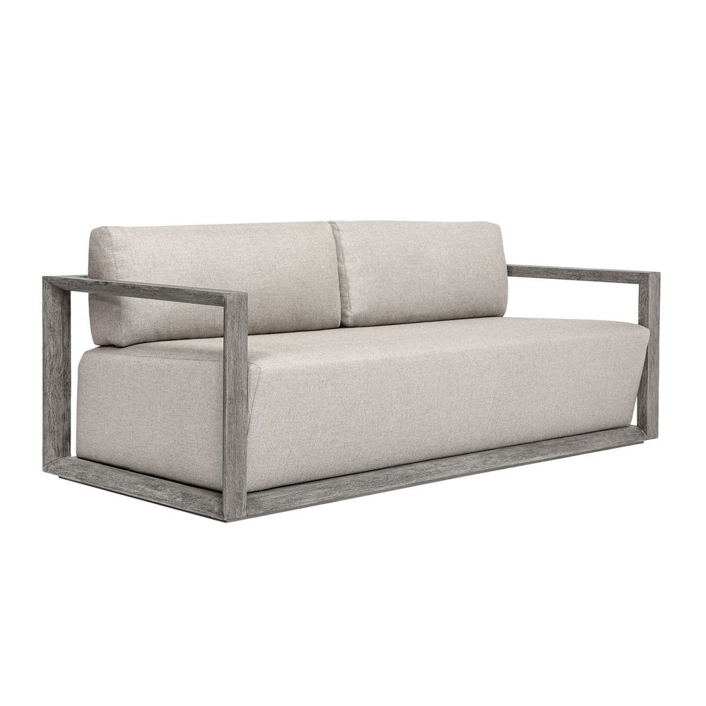 Uttermost Remsen Outdoor Weathered Gray/Dove Sofa