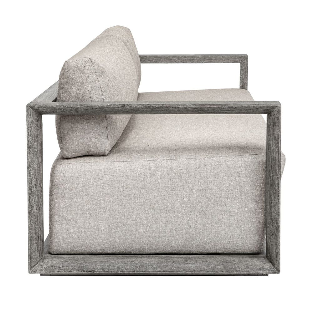 Uttermost Remsen Outdoor Weathered Gray/Dove Sofa
