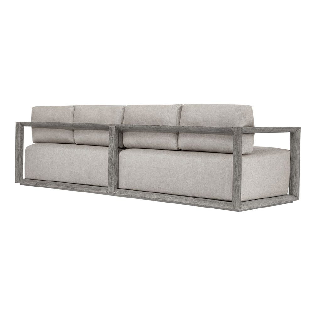 Uttermost Remsen Outdoor Weathered Gray/Dove Large Sofa