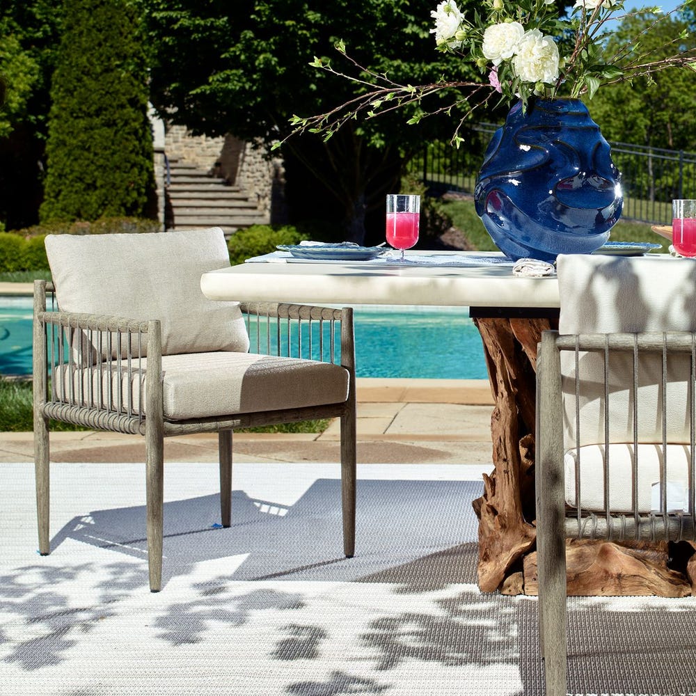 Uttermost Borneo Outdoor Dove Dining Chair