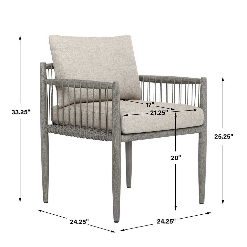 Uttermost Borneo Outdoor Dove Dining Chair