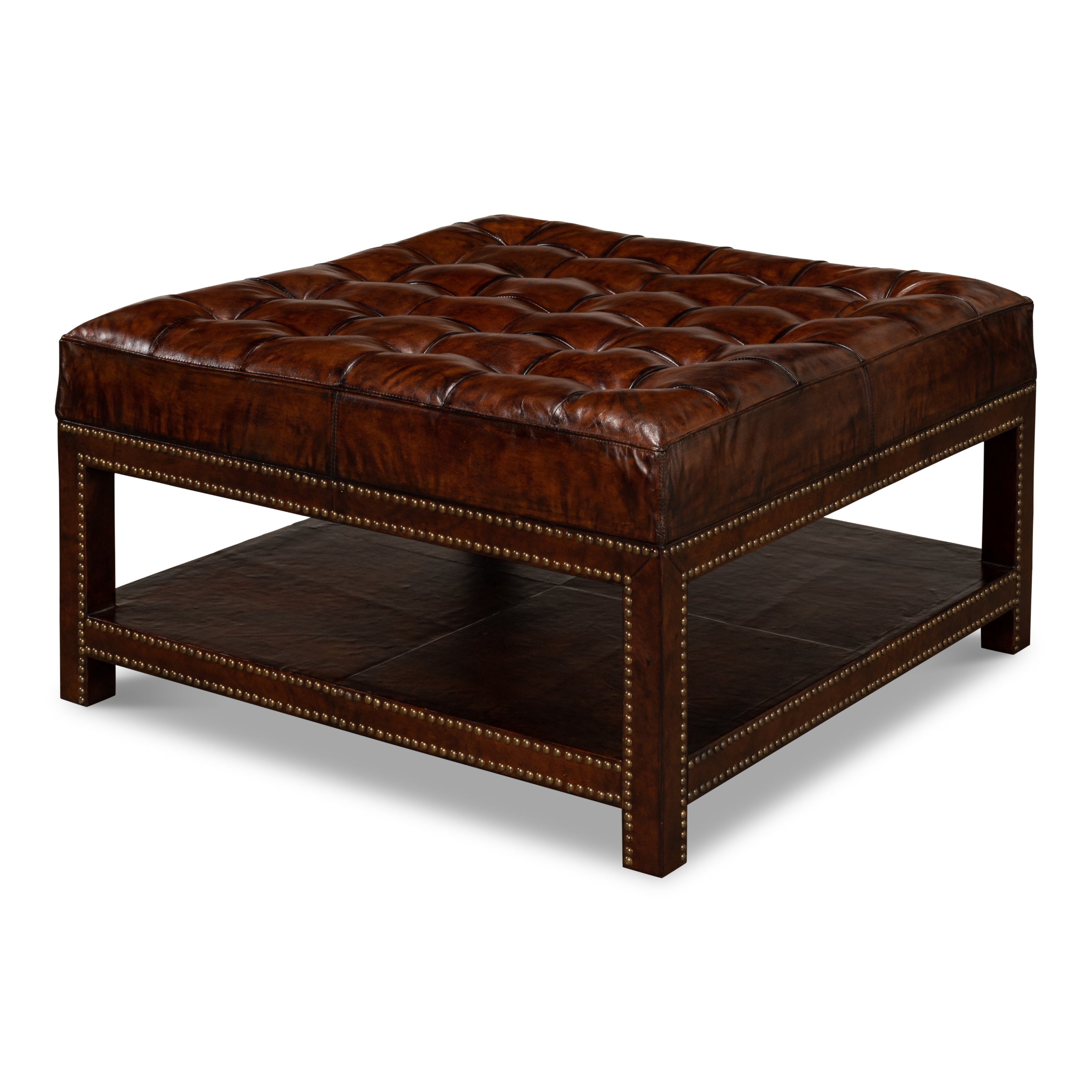 Vintage Tufted Ottoman