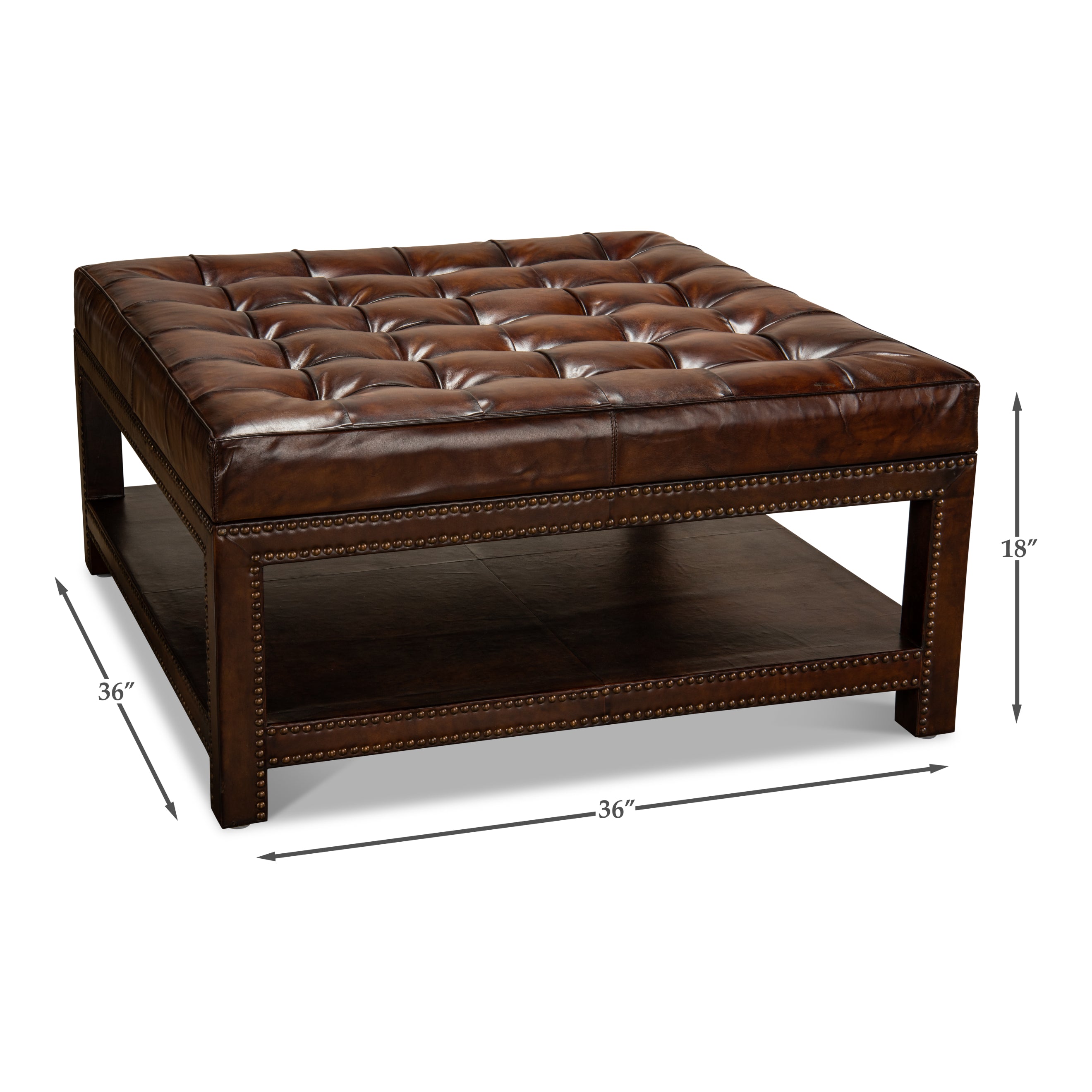 Vintage Tufted Ottoman