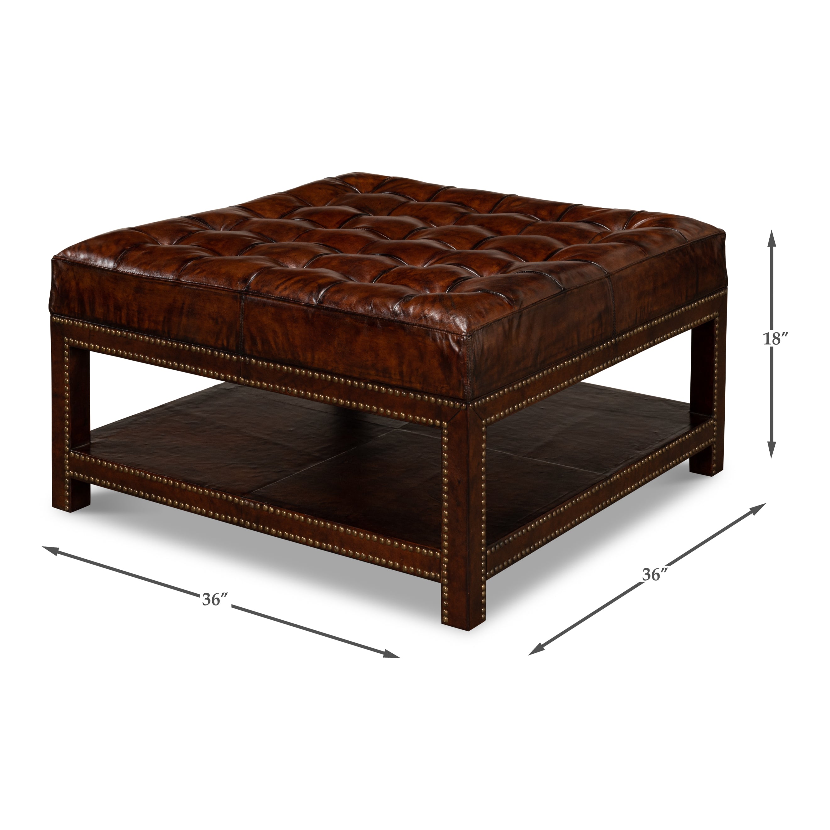 Vintage Tufted Ottoman