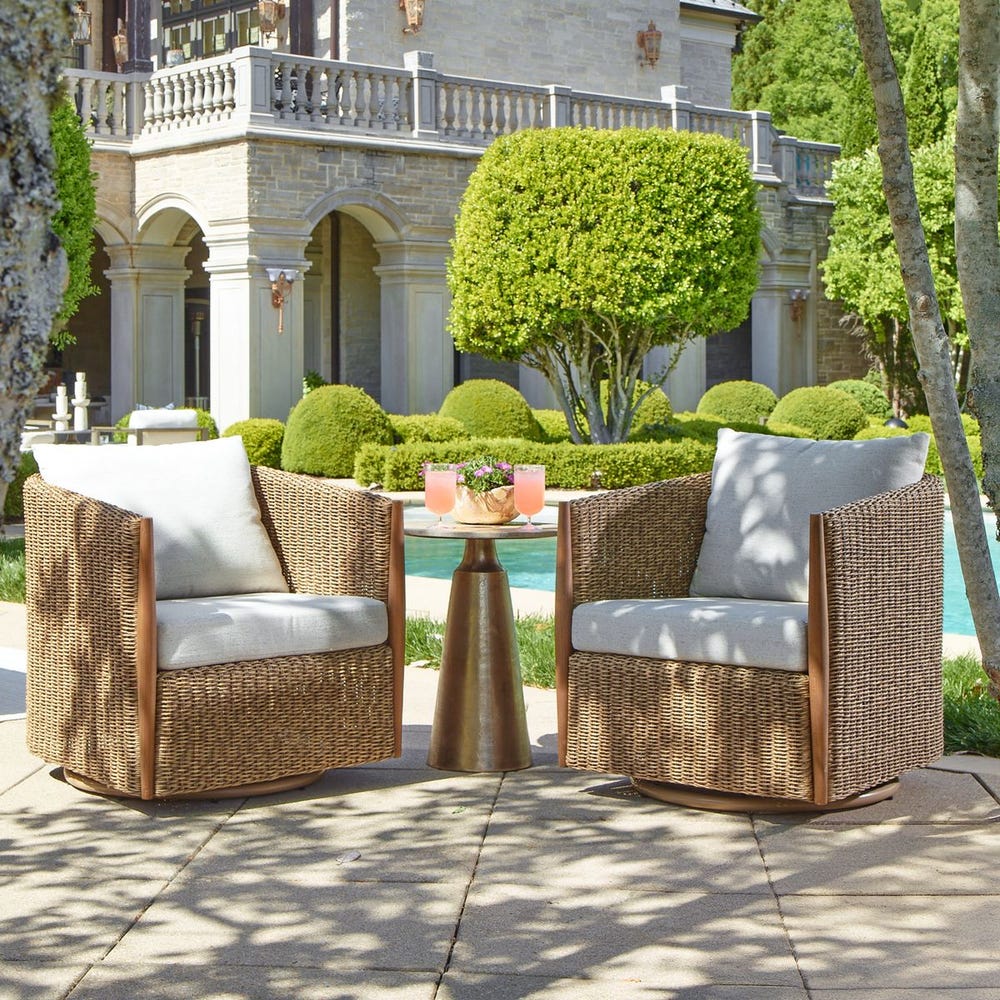 Uttermost Cala Outdoor Swivel Rocking Chair