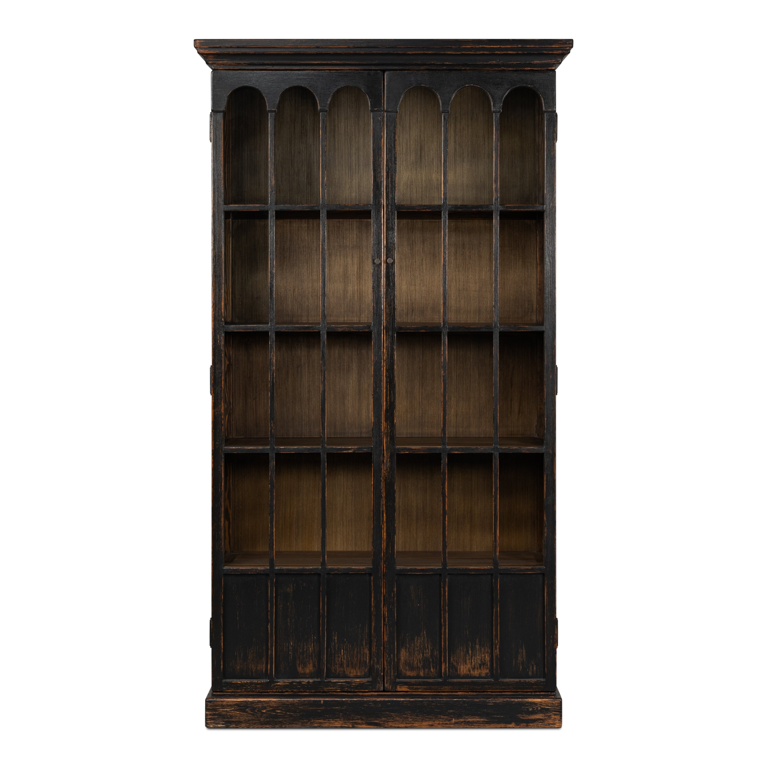 Edgar Allan Glass Bookcase