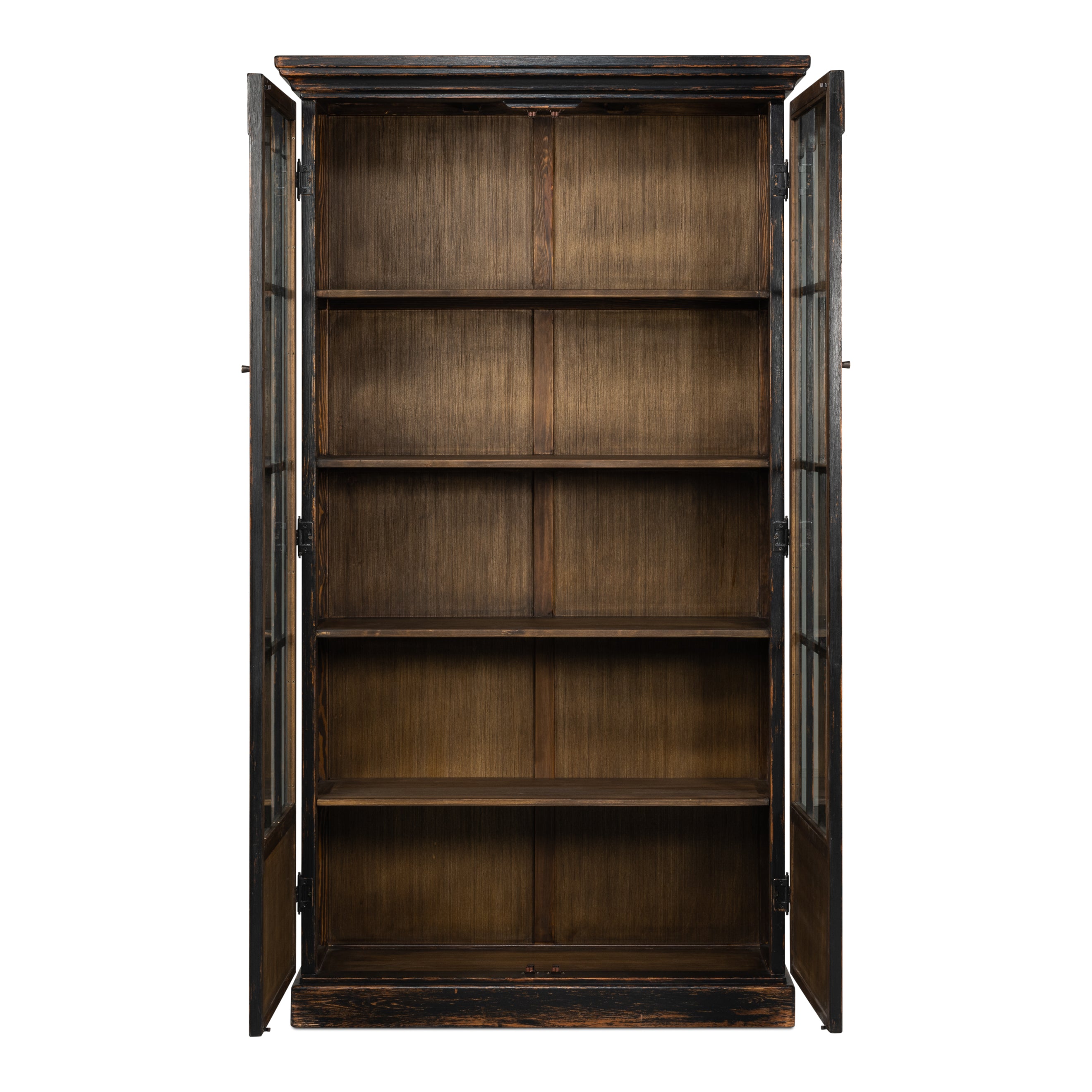 Edgar Allan Glass Bookcase