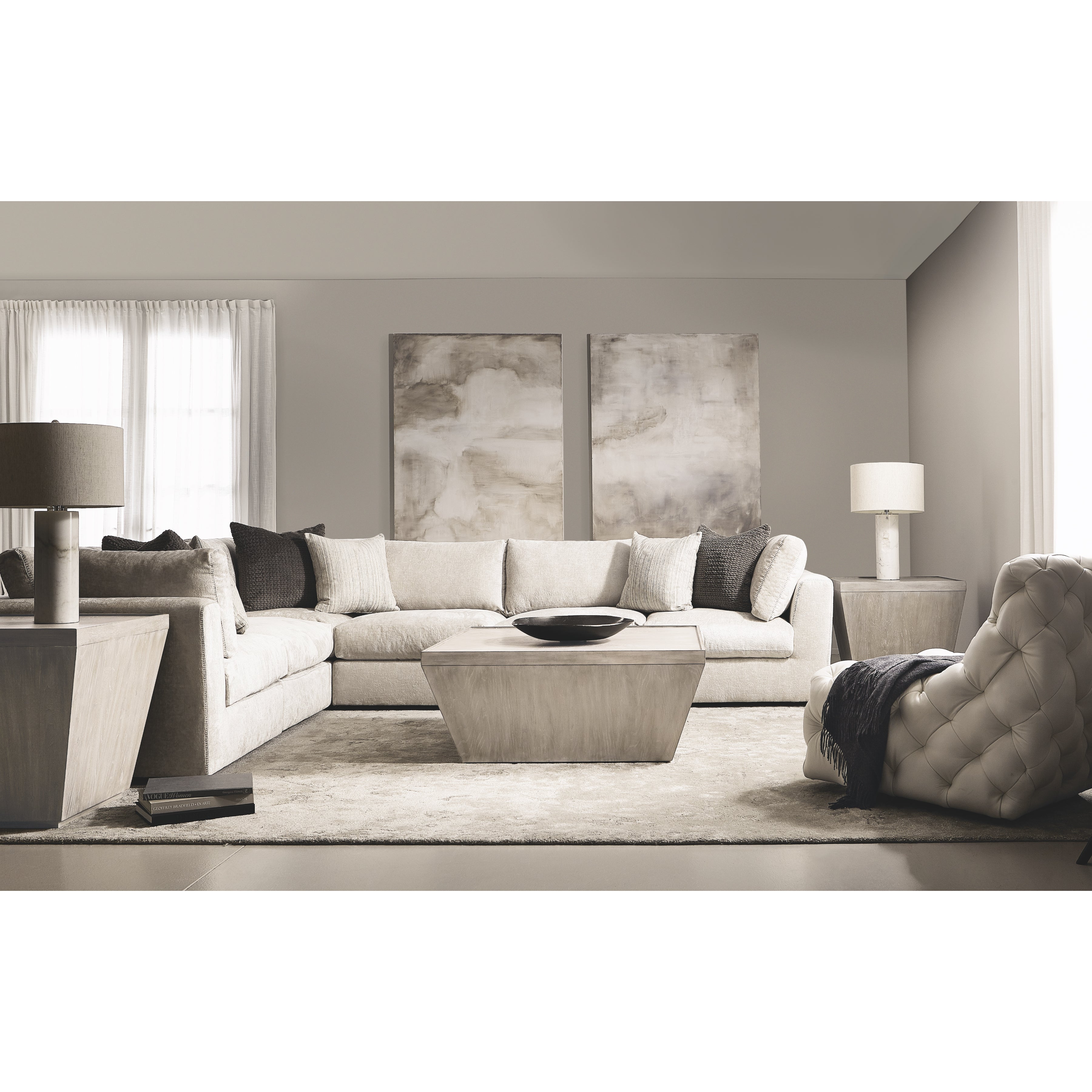 Landers Square Cocktail Table by Bernhardt