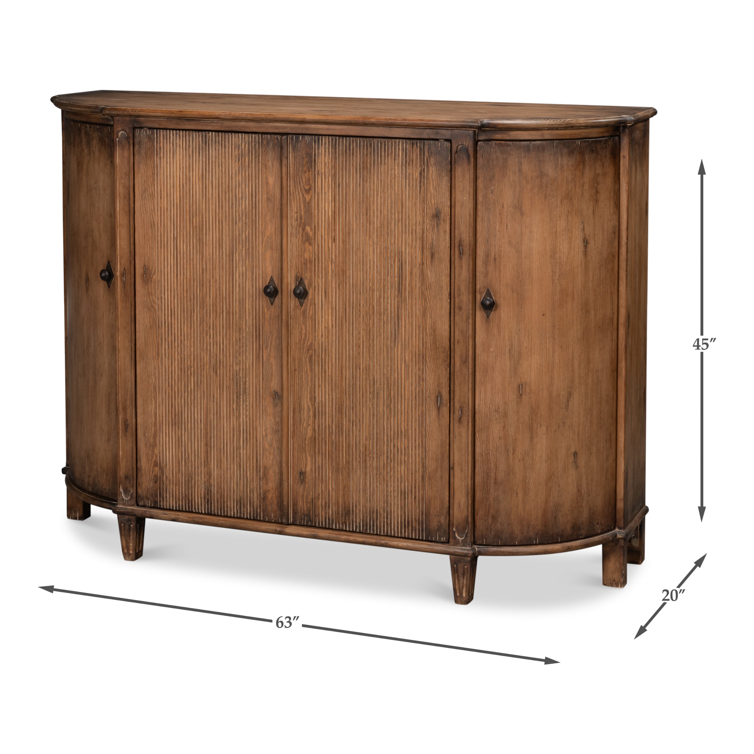 Brooks Demilune Console