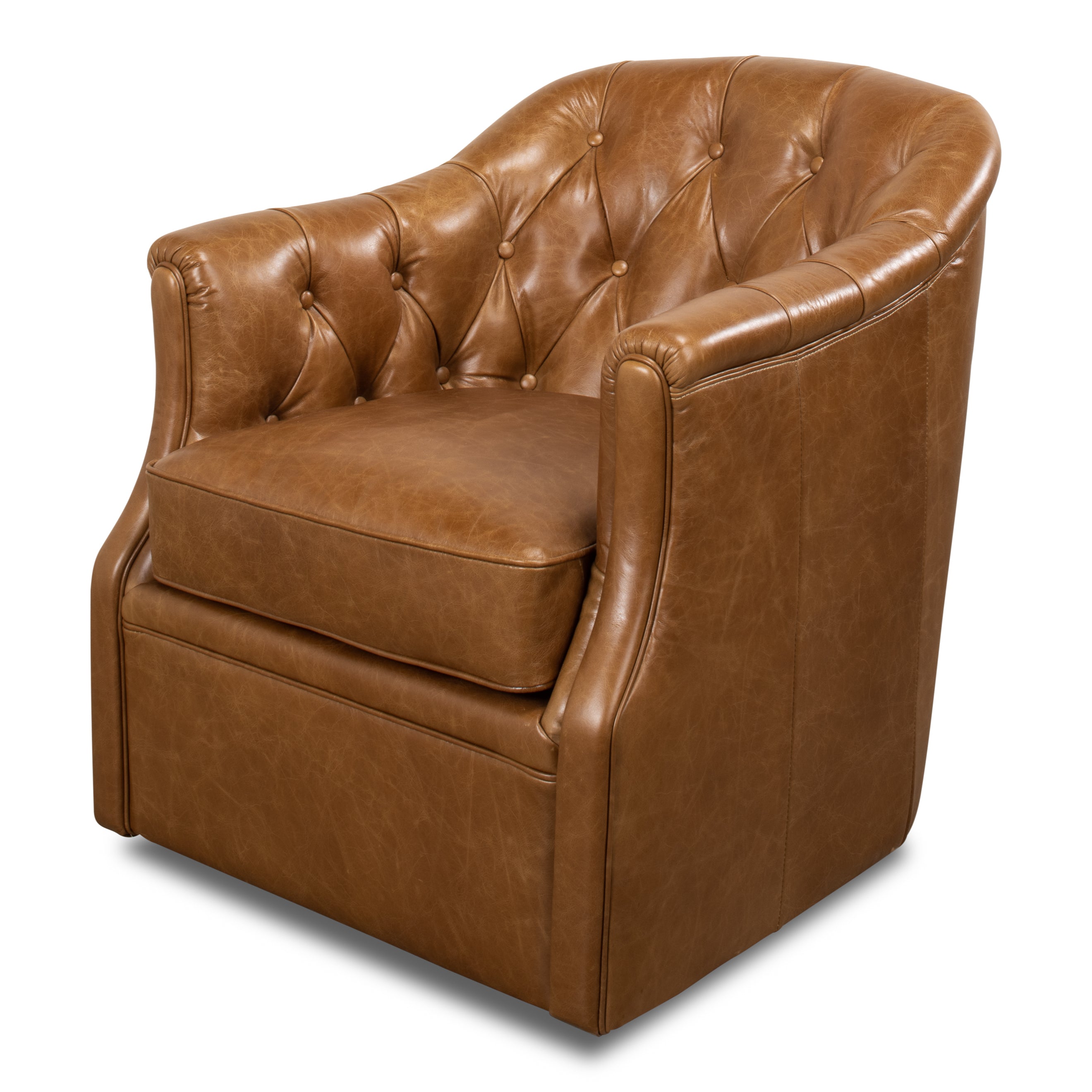 Coolidge Leather Swivel Chair