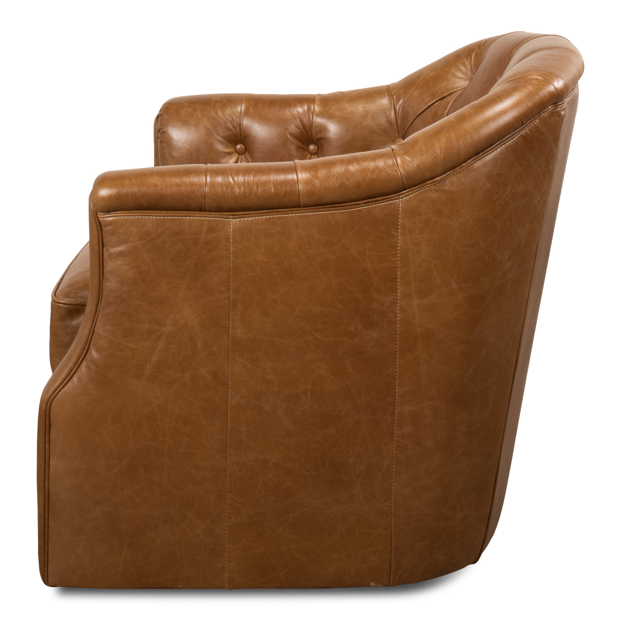 Coolidge Leather Swivel Chair