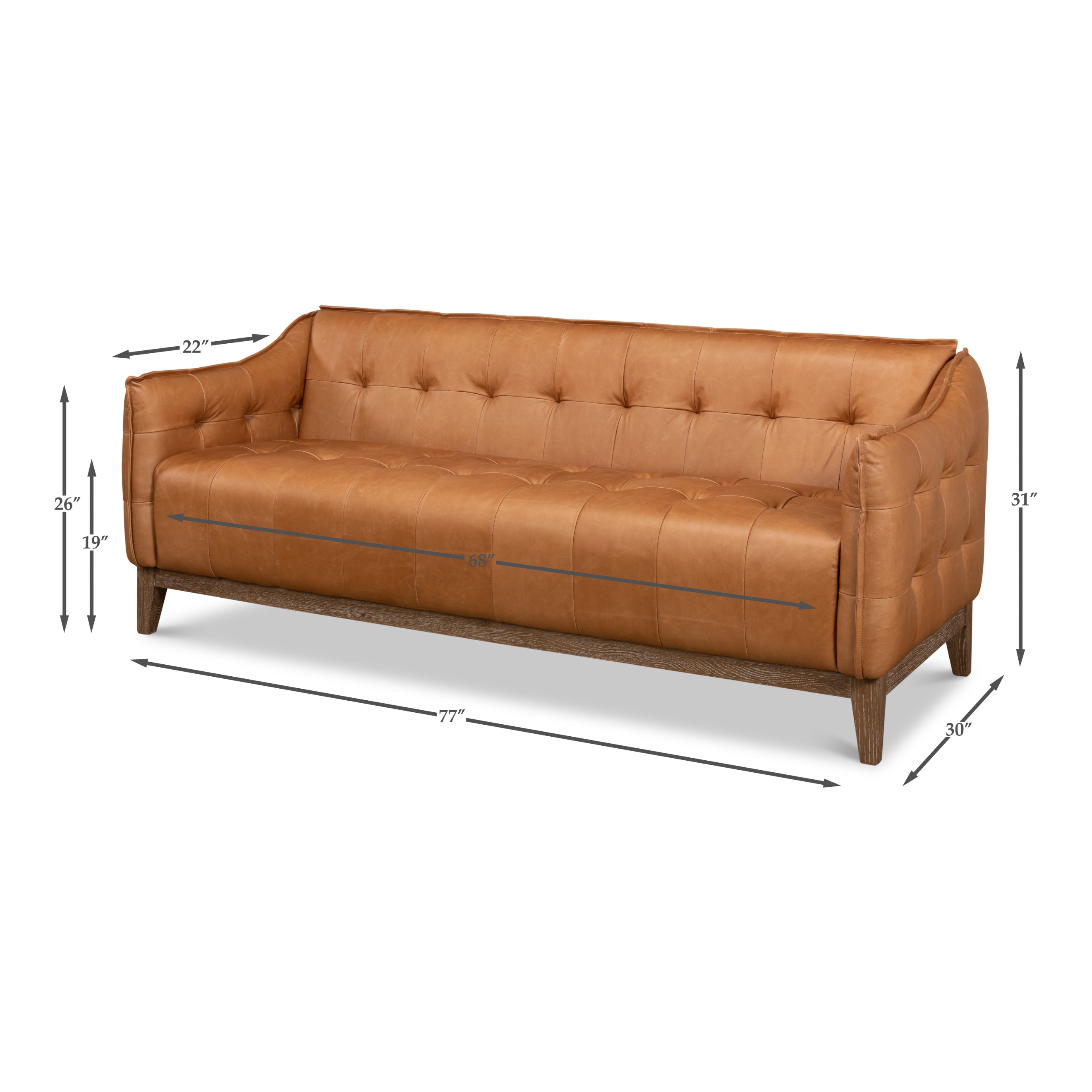 Isaac Leather Sofa