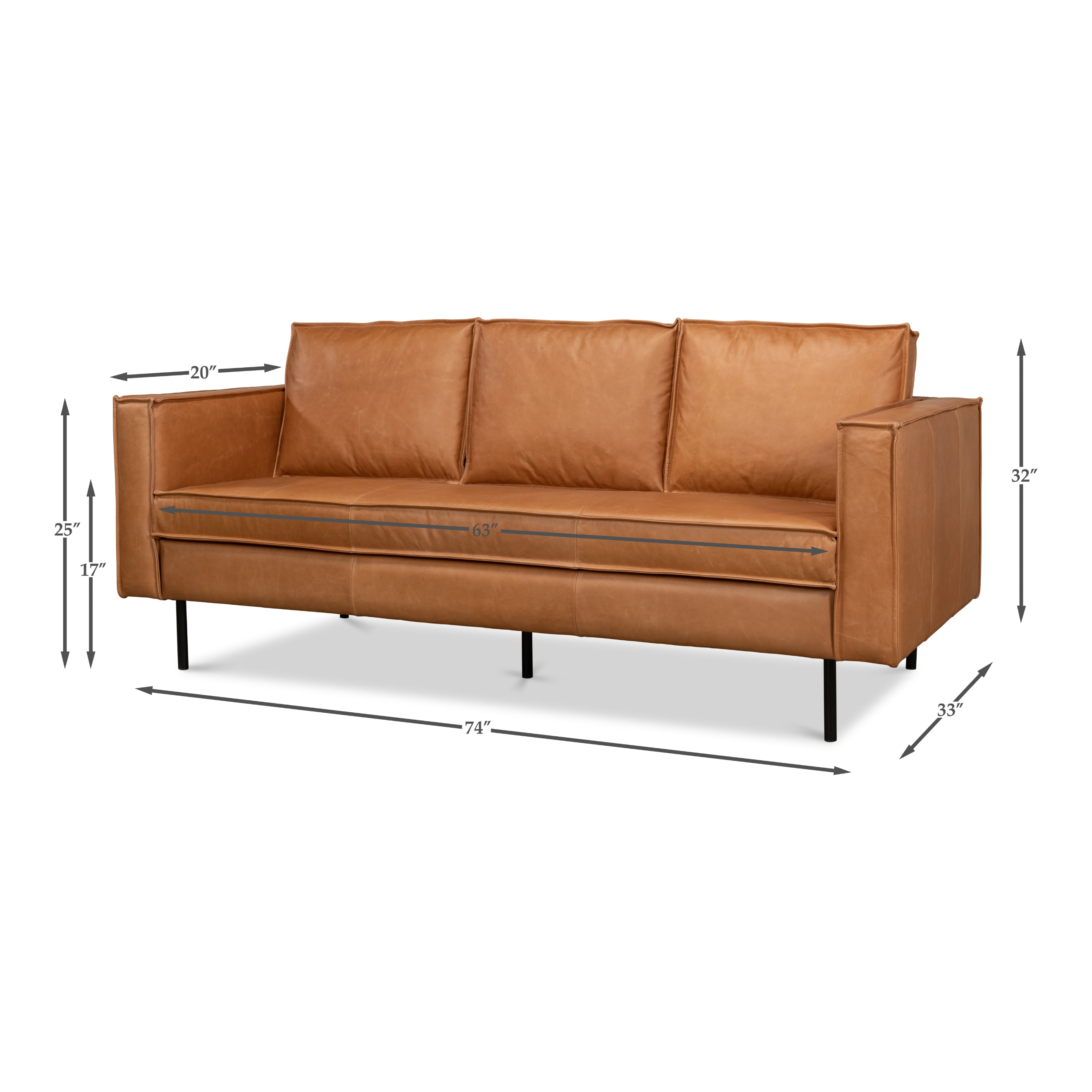 Esprit Leather Sofa