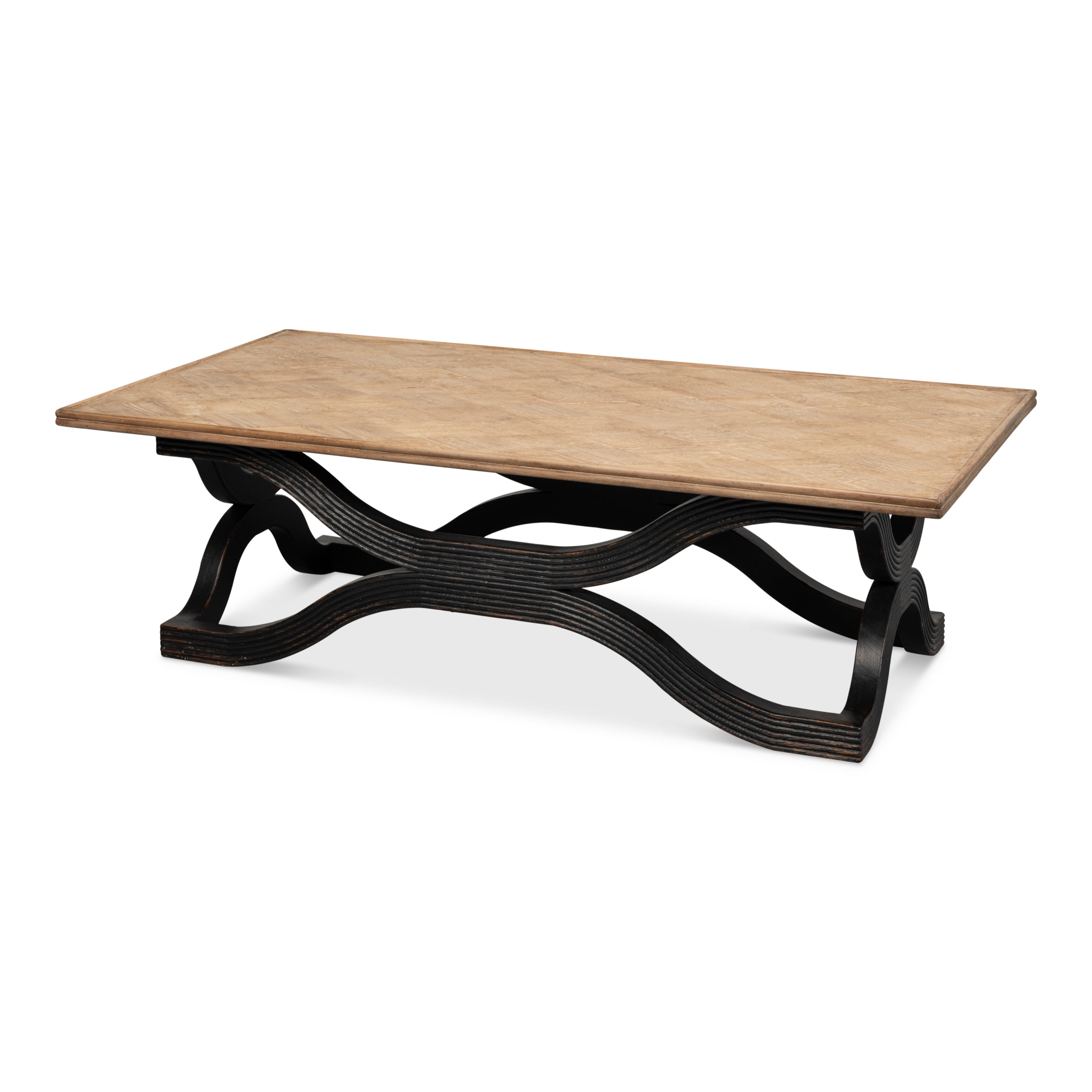 Wavy Coffee Table - Antique Black