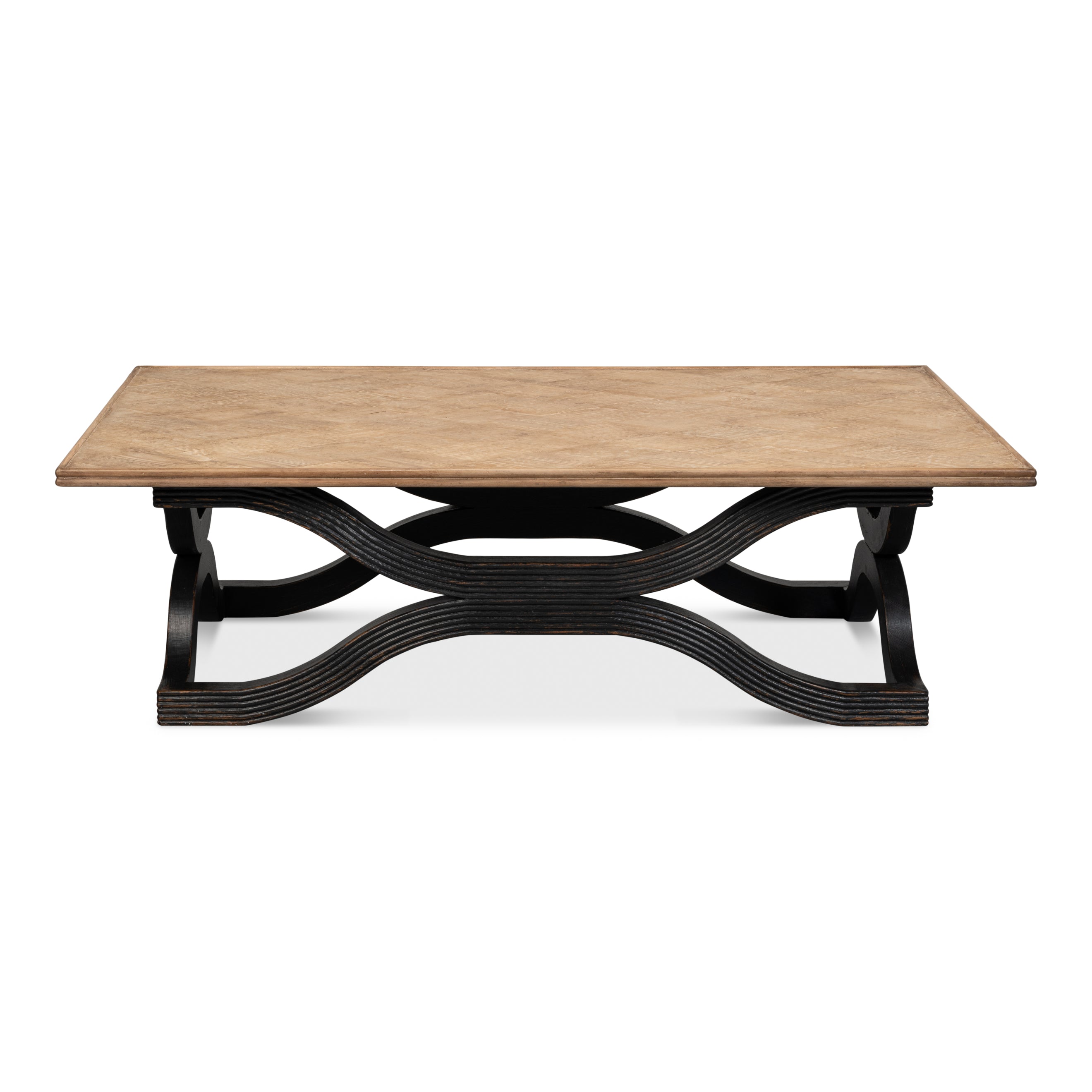 Wavy Coffee Table - Antique Black