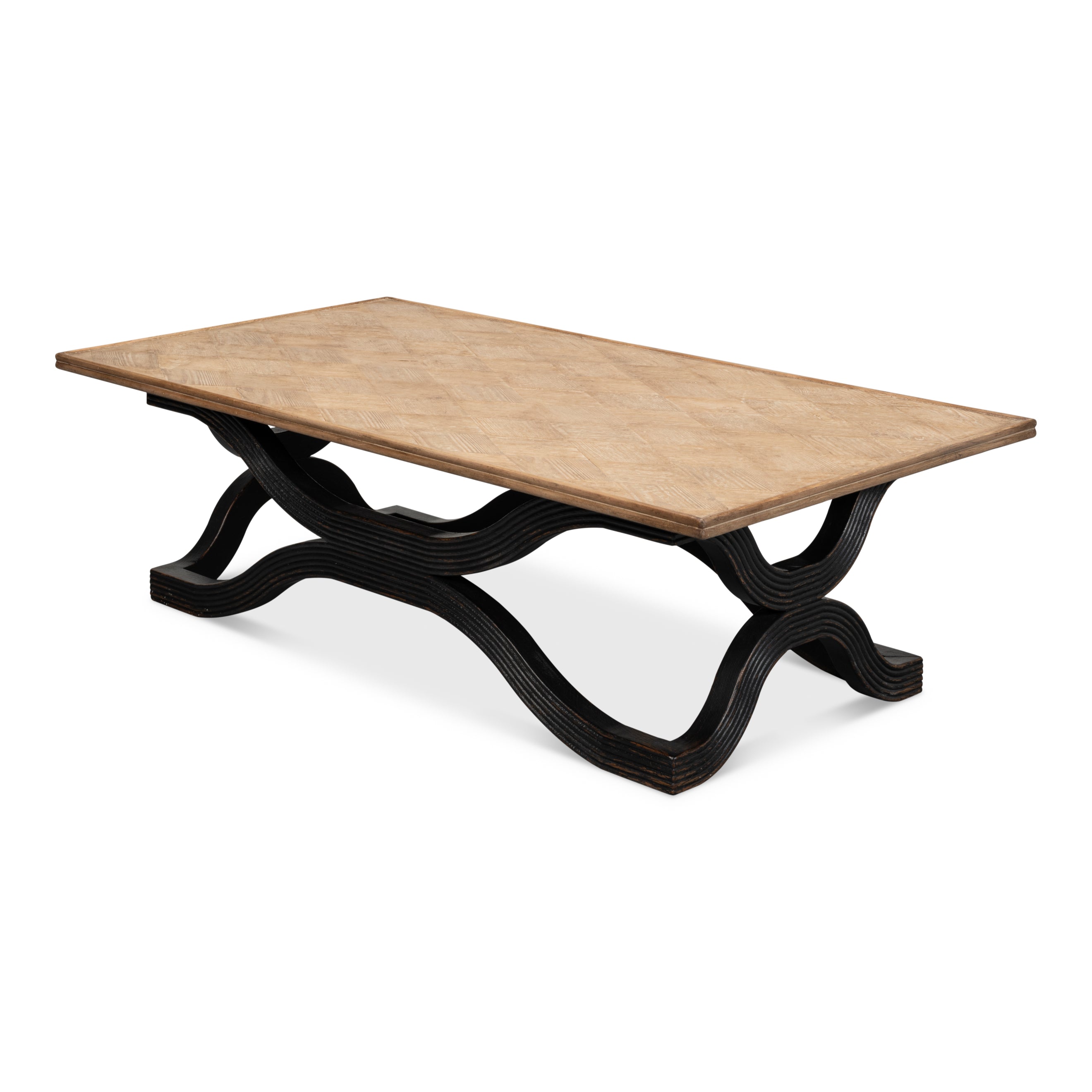 Wavy Coffee Table - Antique Black