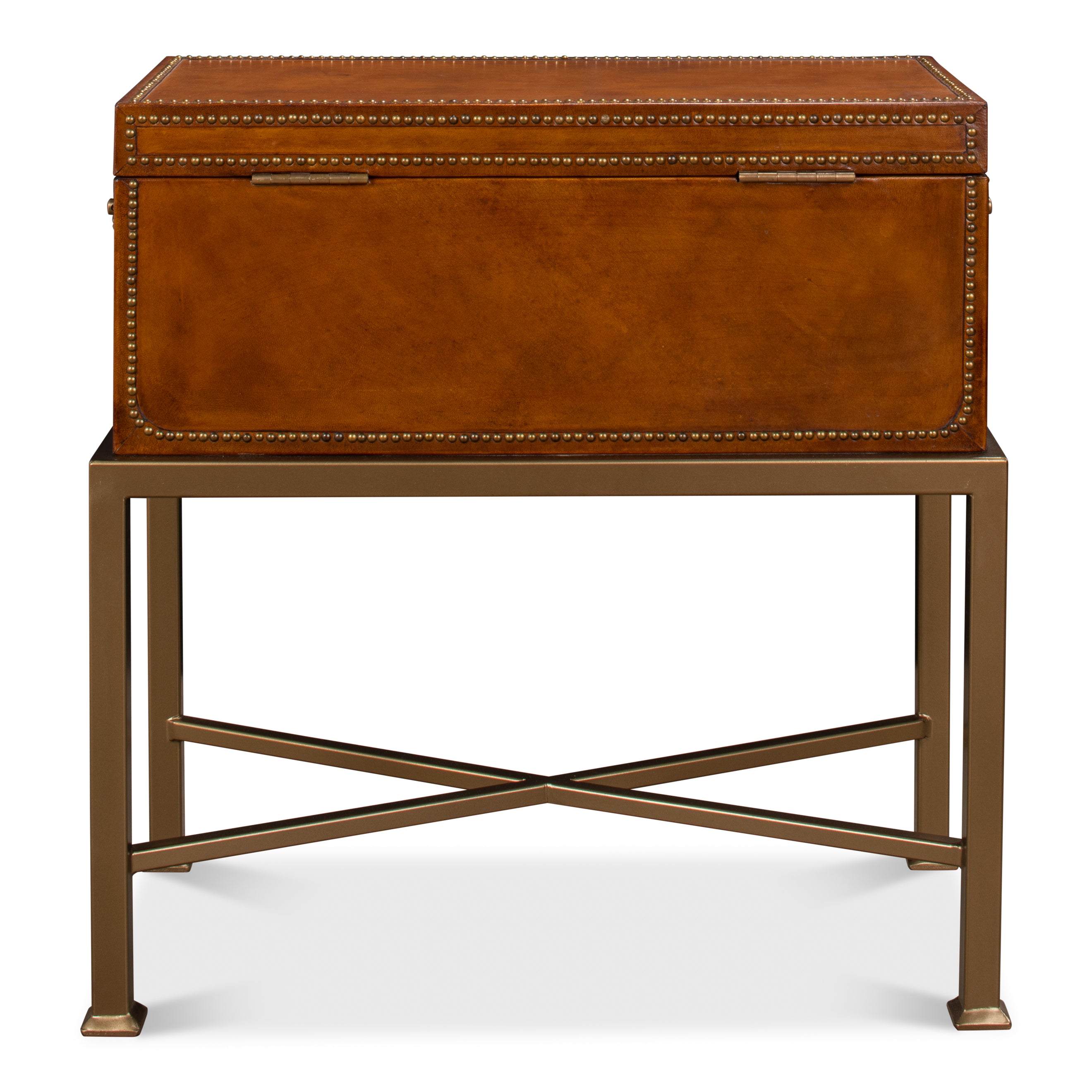 Remington Leather Box on Stand
