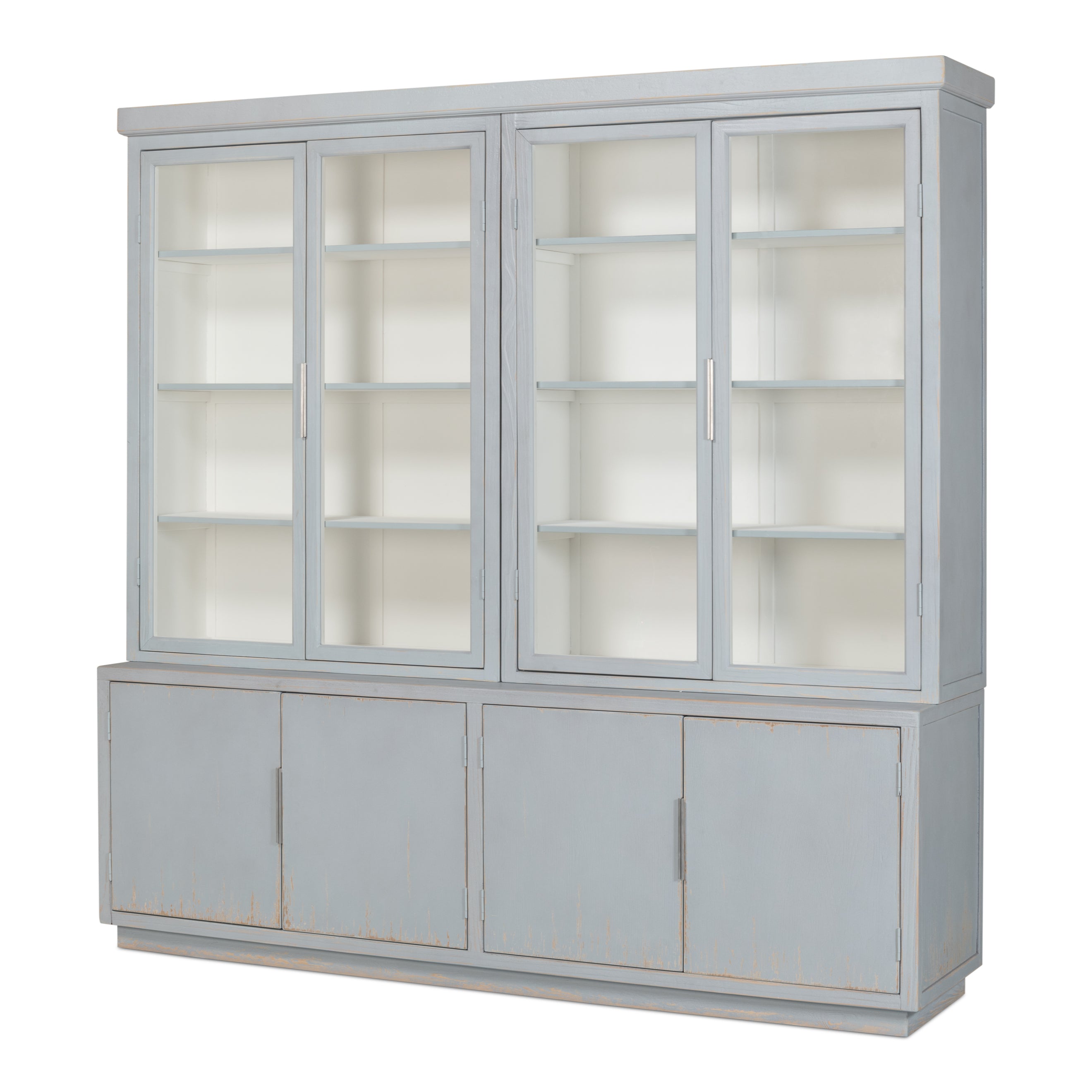 Maldives 4-Door Bookcase - Blue