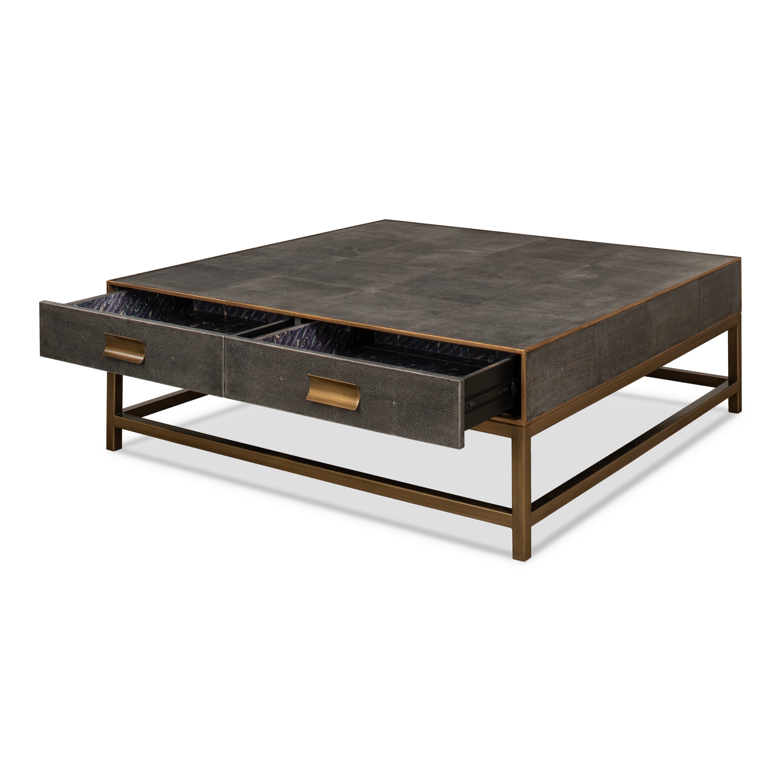 Gideon Shagreen Square Coffee Table