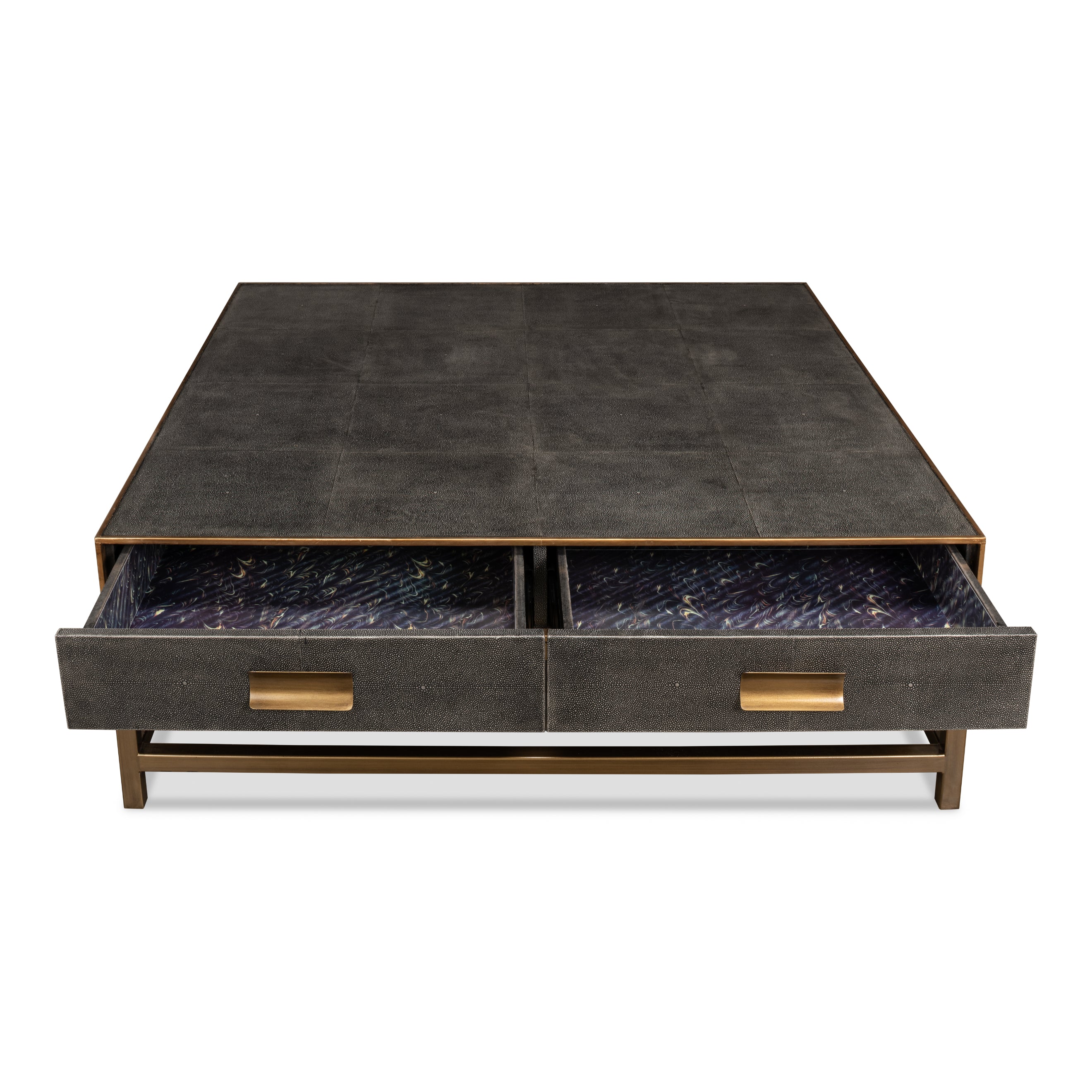 Gideon Shagreen Square Coffee Table