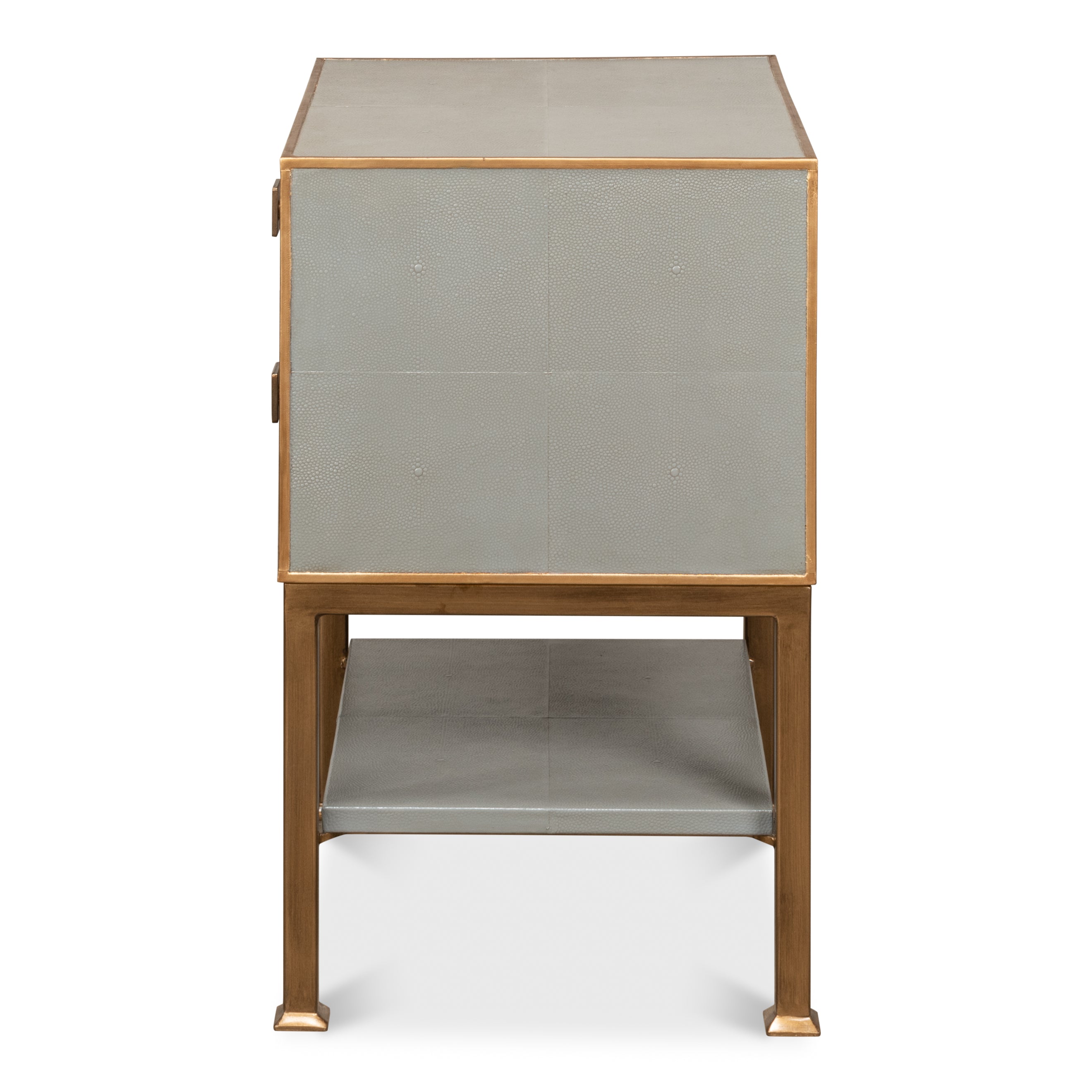 Gillian 2-Drawer Nightstand - Storm Grey