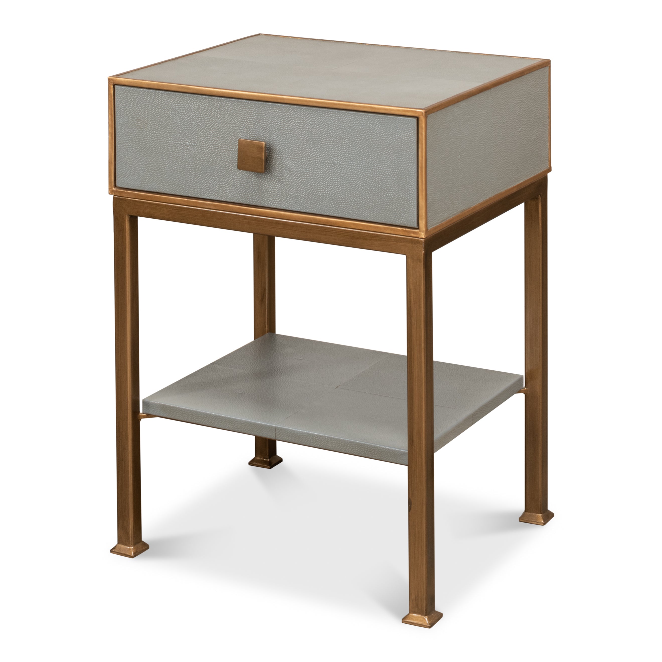 Gillian 1-Drawer Nightstand - Storm Grey