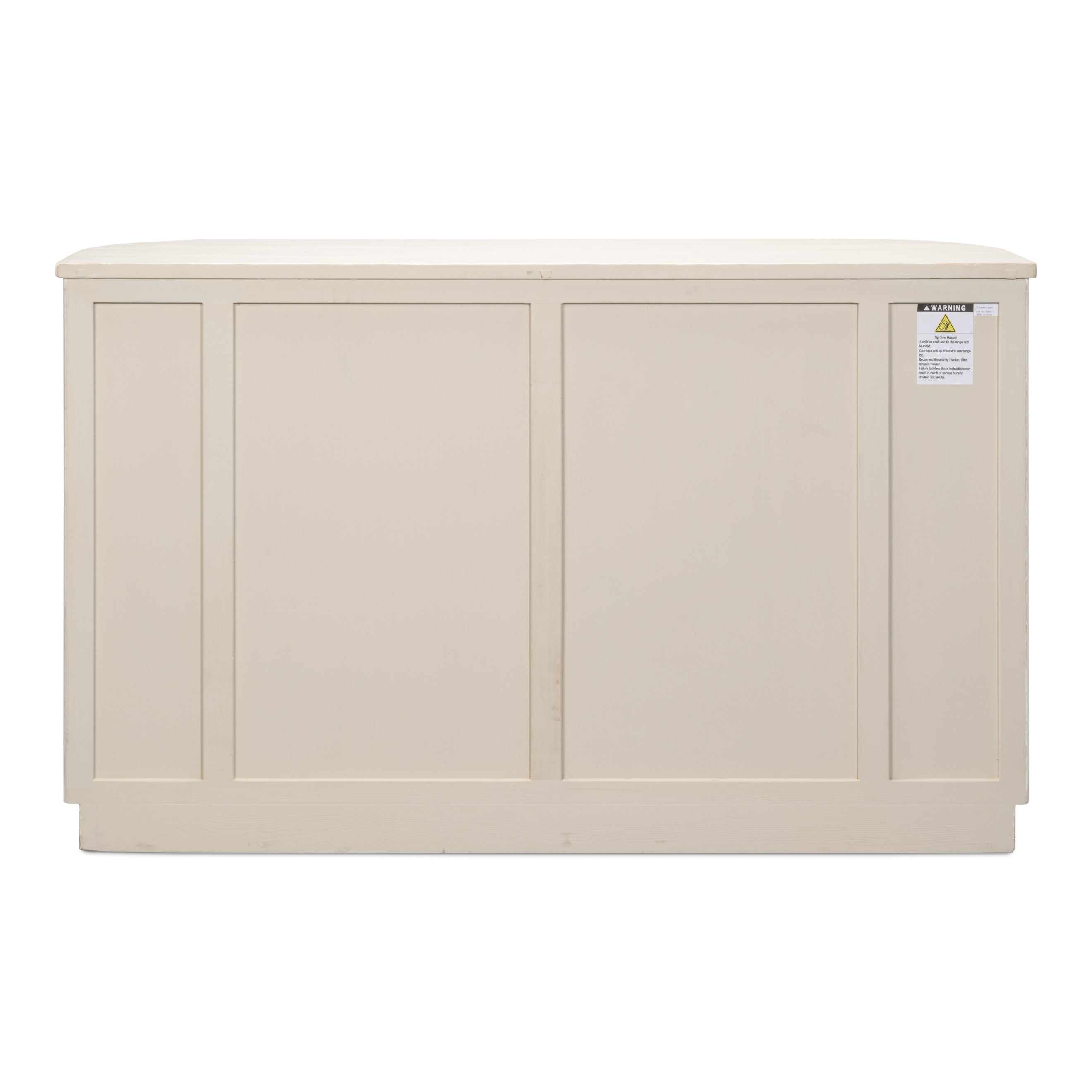 Halle Entrance Demilune Antique White Cabinet