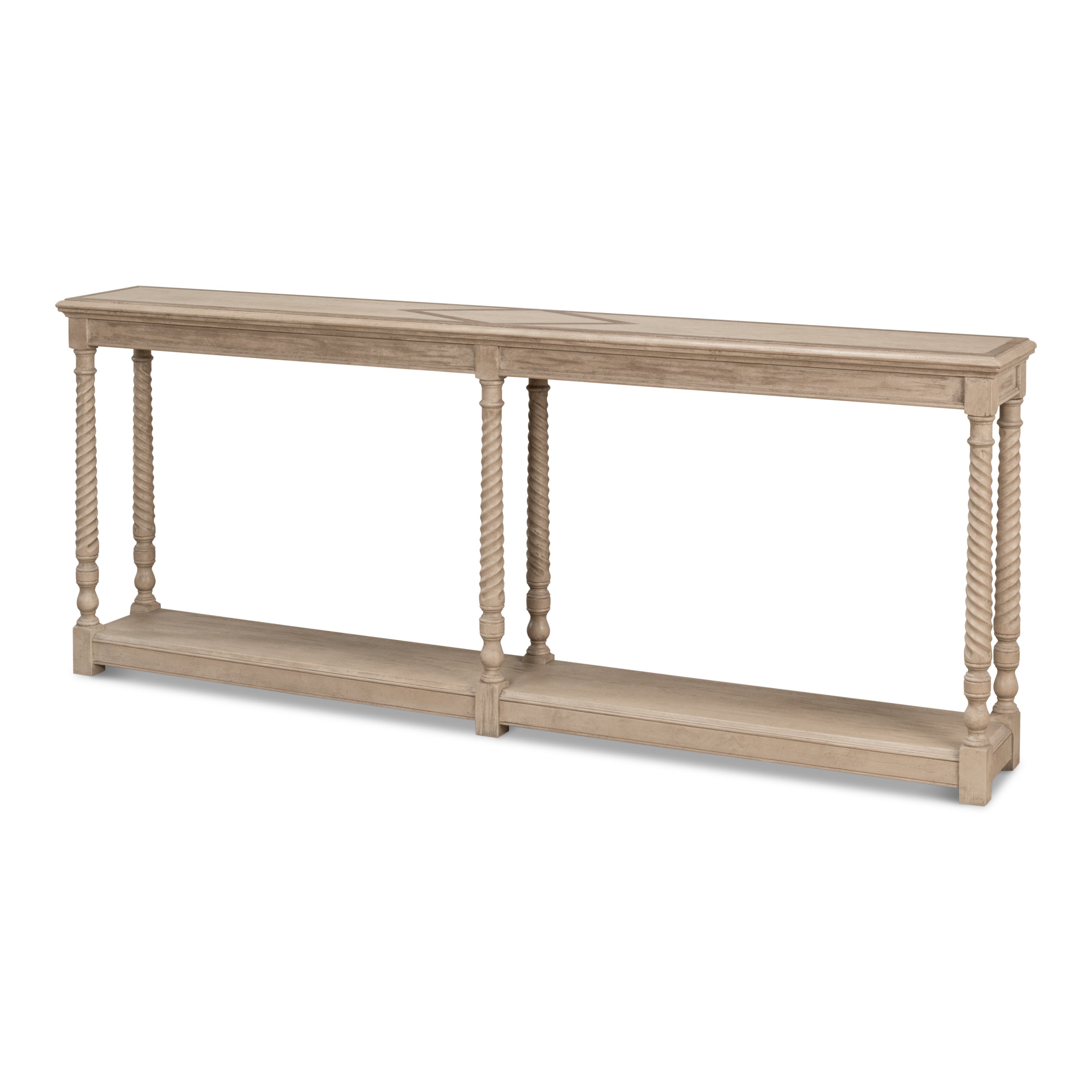Sierra Equestrian Console Table - Barn Gray