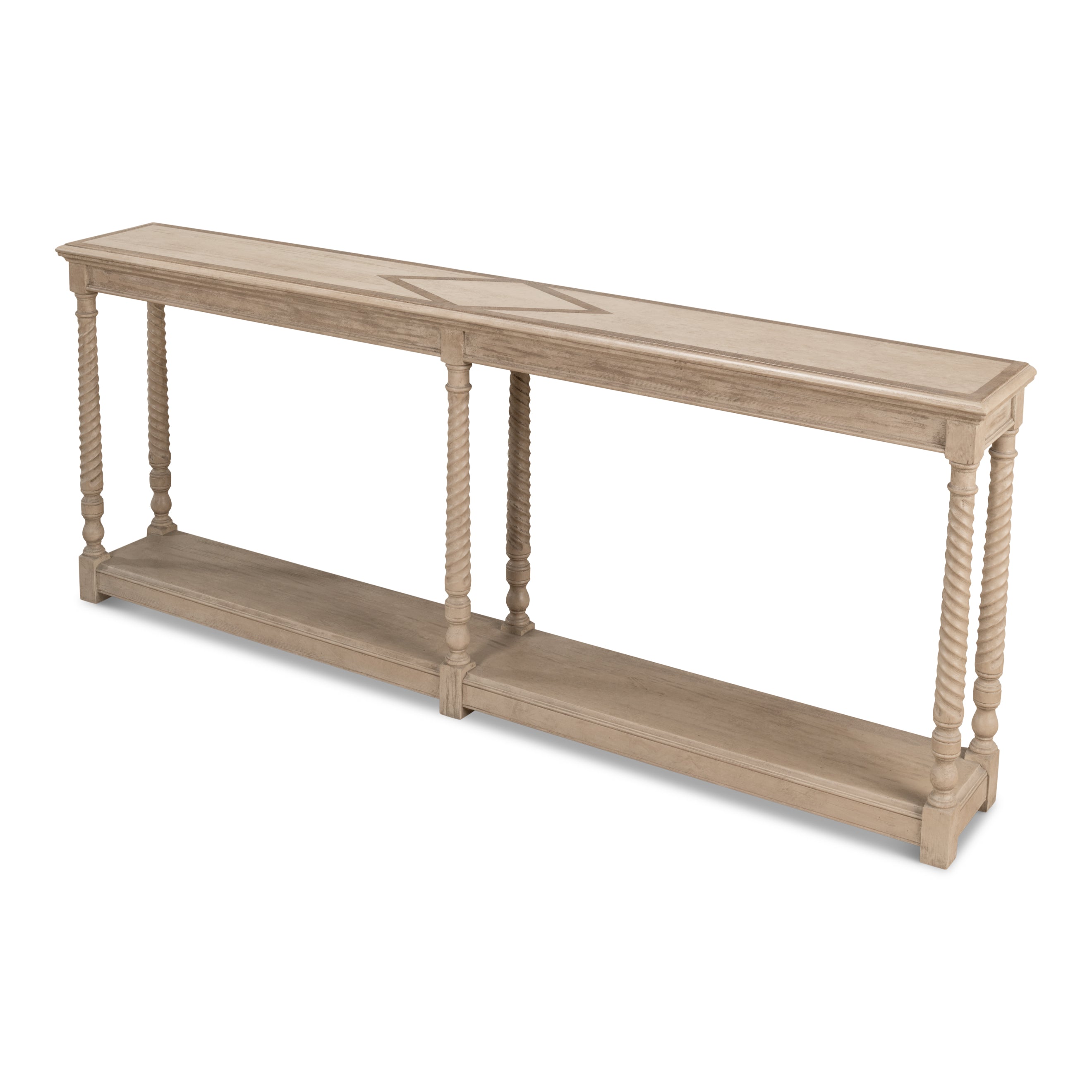 Sierra Equestrian Console Table - Barn Gray