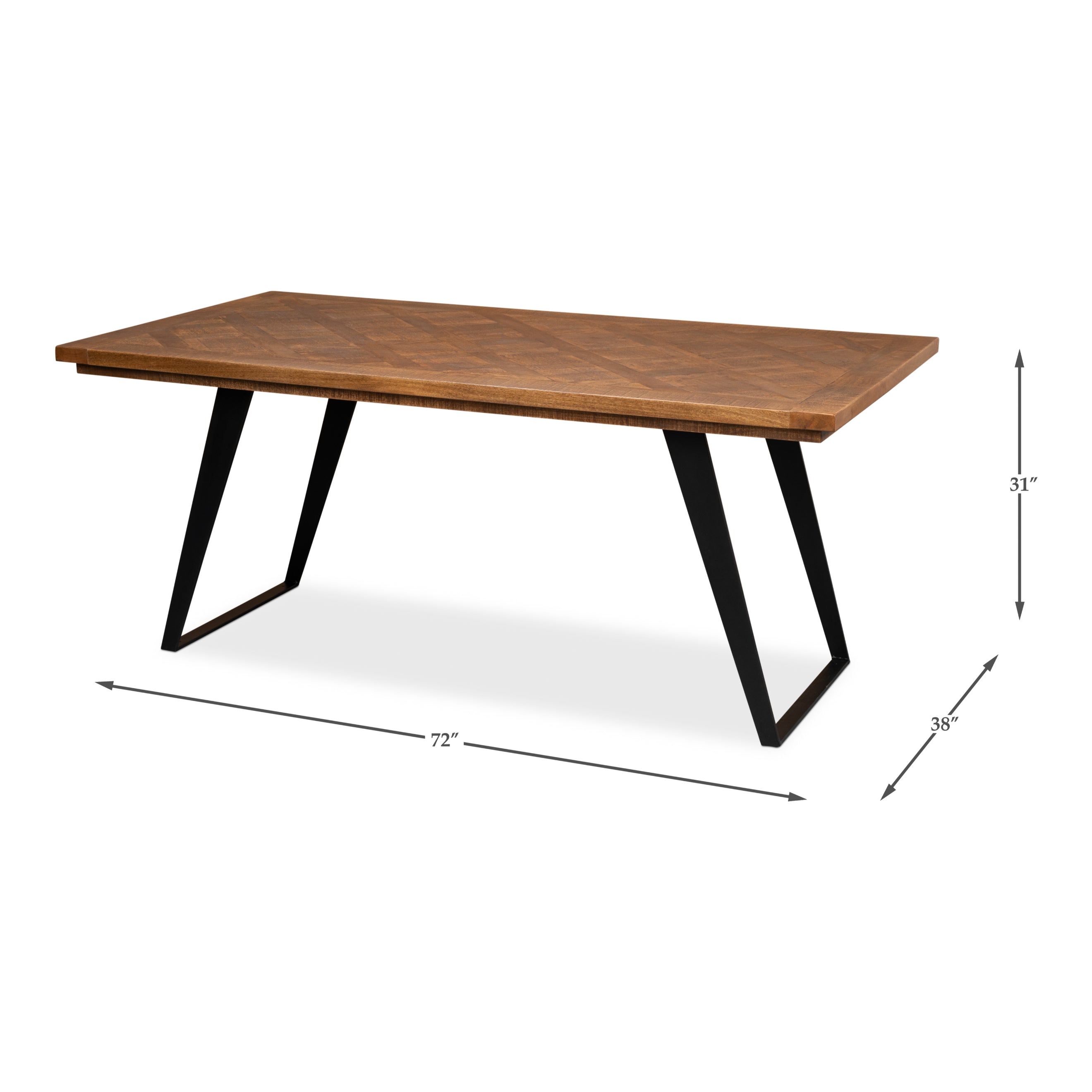 Paige Parquet Top Dining Table