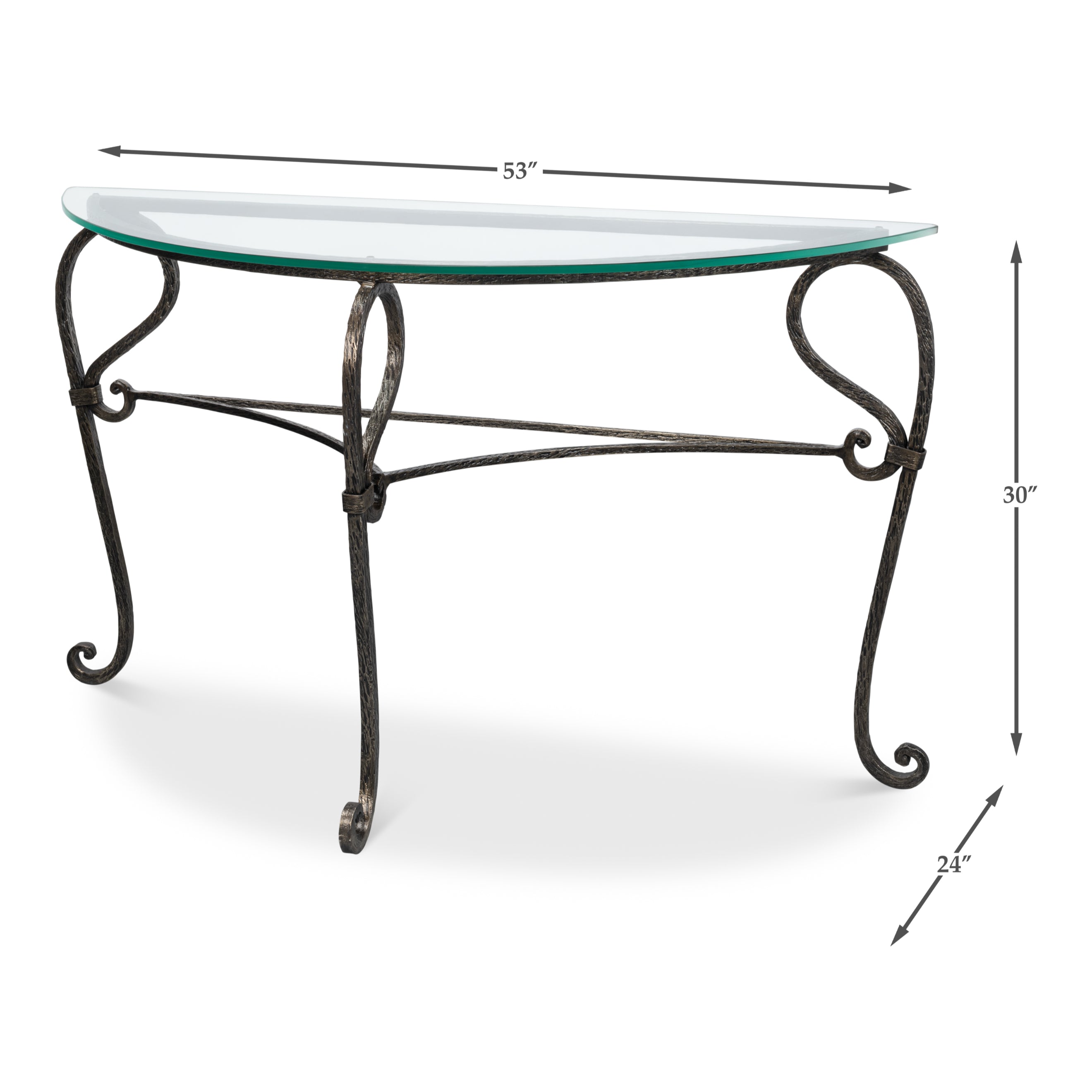 Cerise Demilune Console
