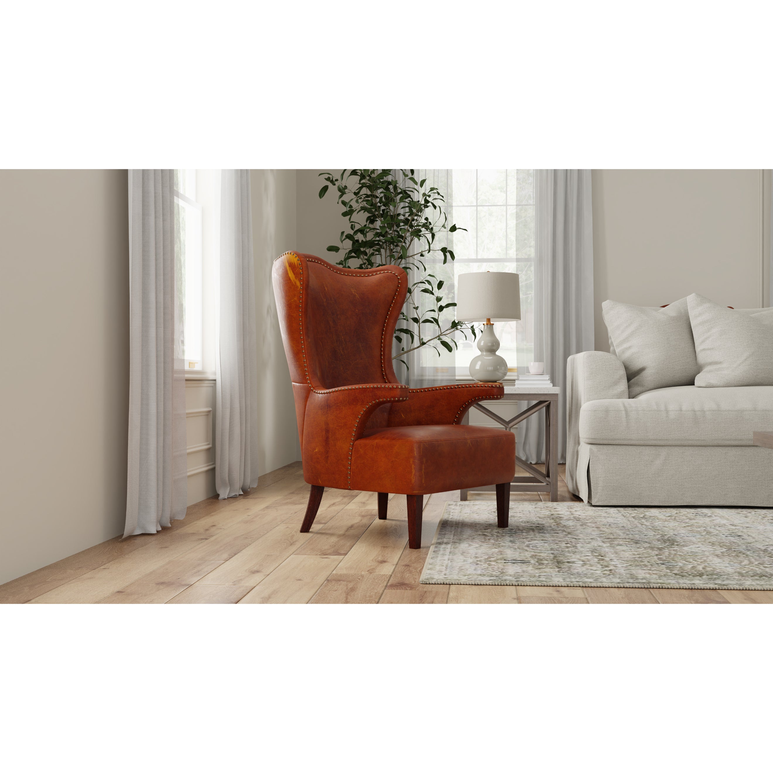 Drake Distilled Leather Chair