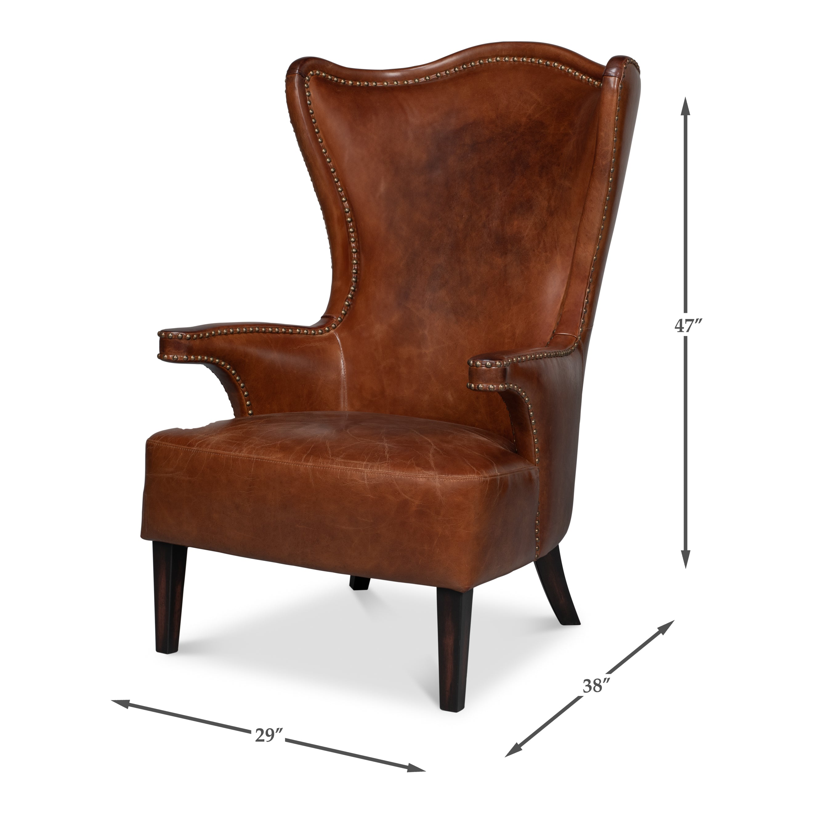 Drake Distilled Leather Chair