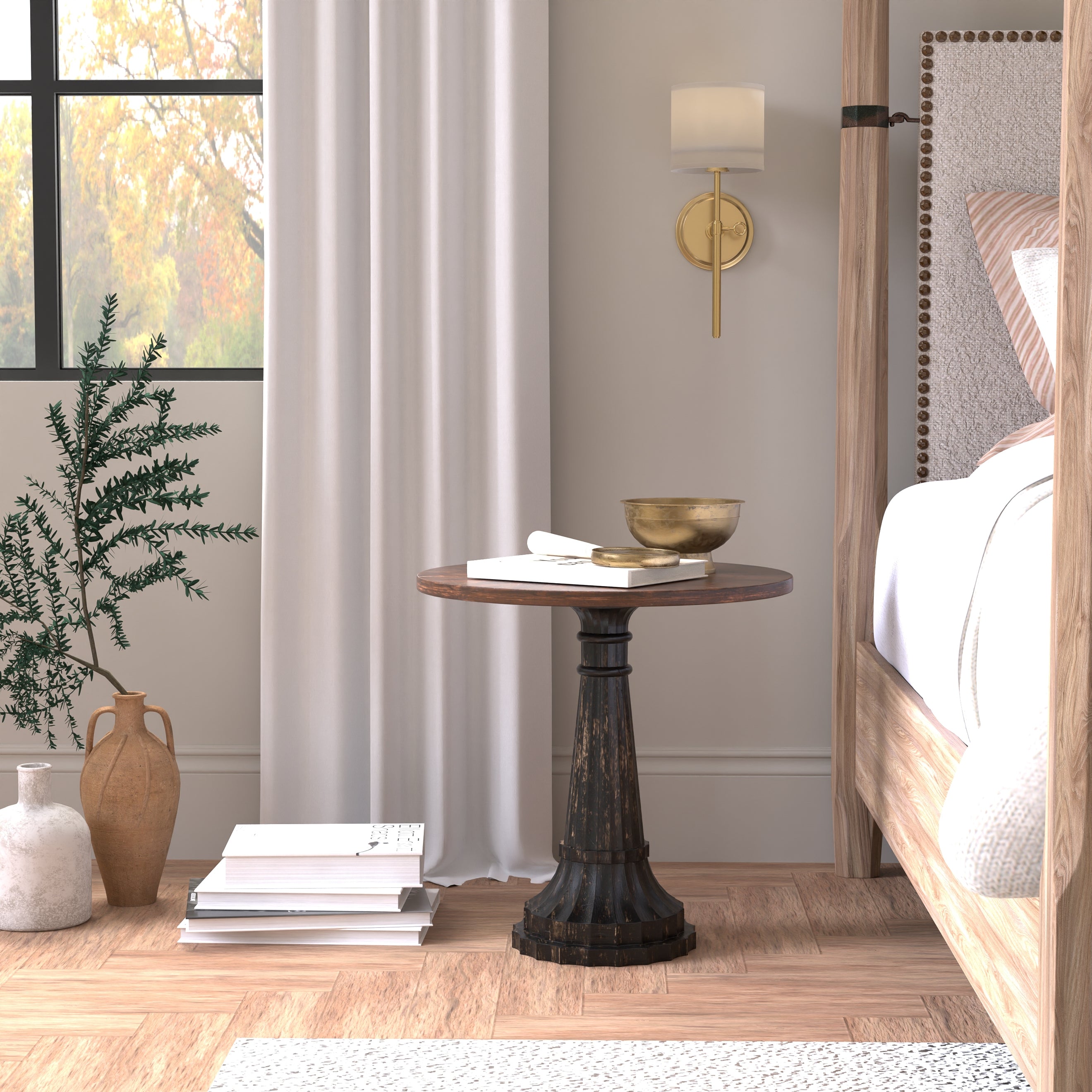 Alister Round End Table