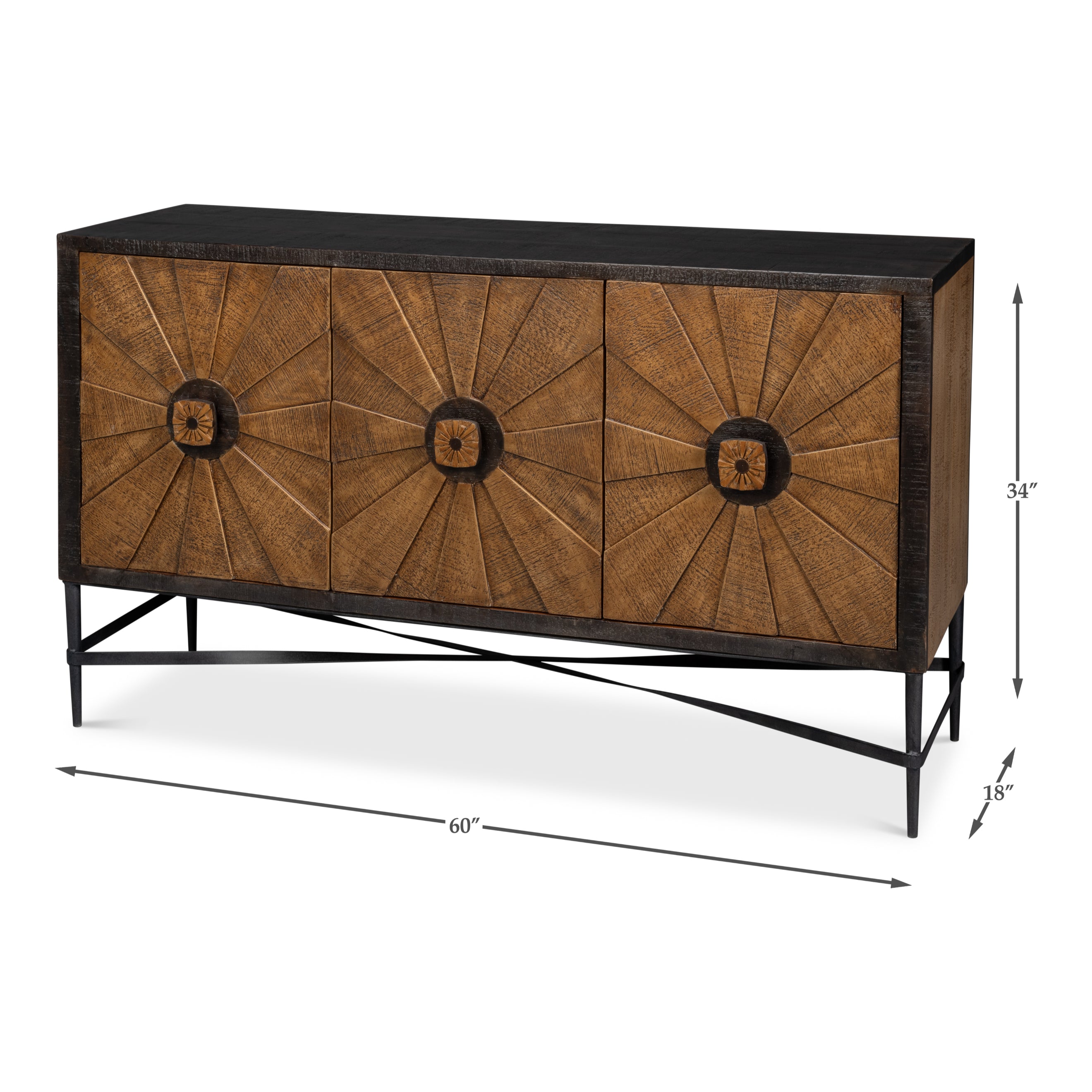 Luke 3-Door Sideboard