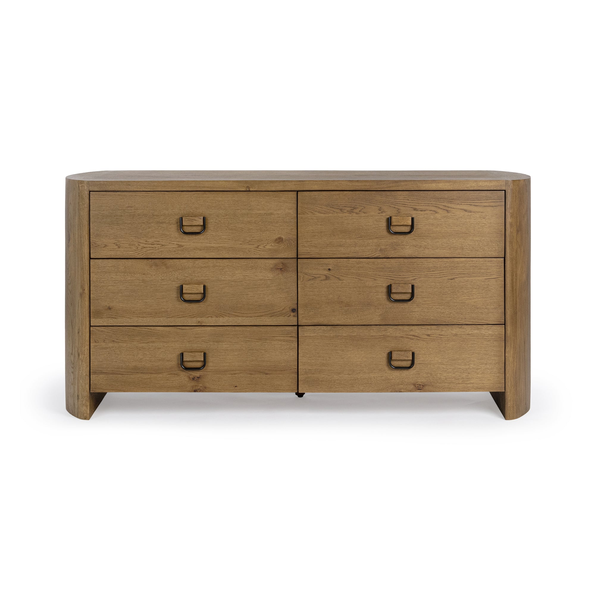 Kyrie 6 Drawer Dresser - Tawny Brown