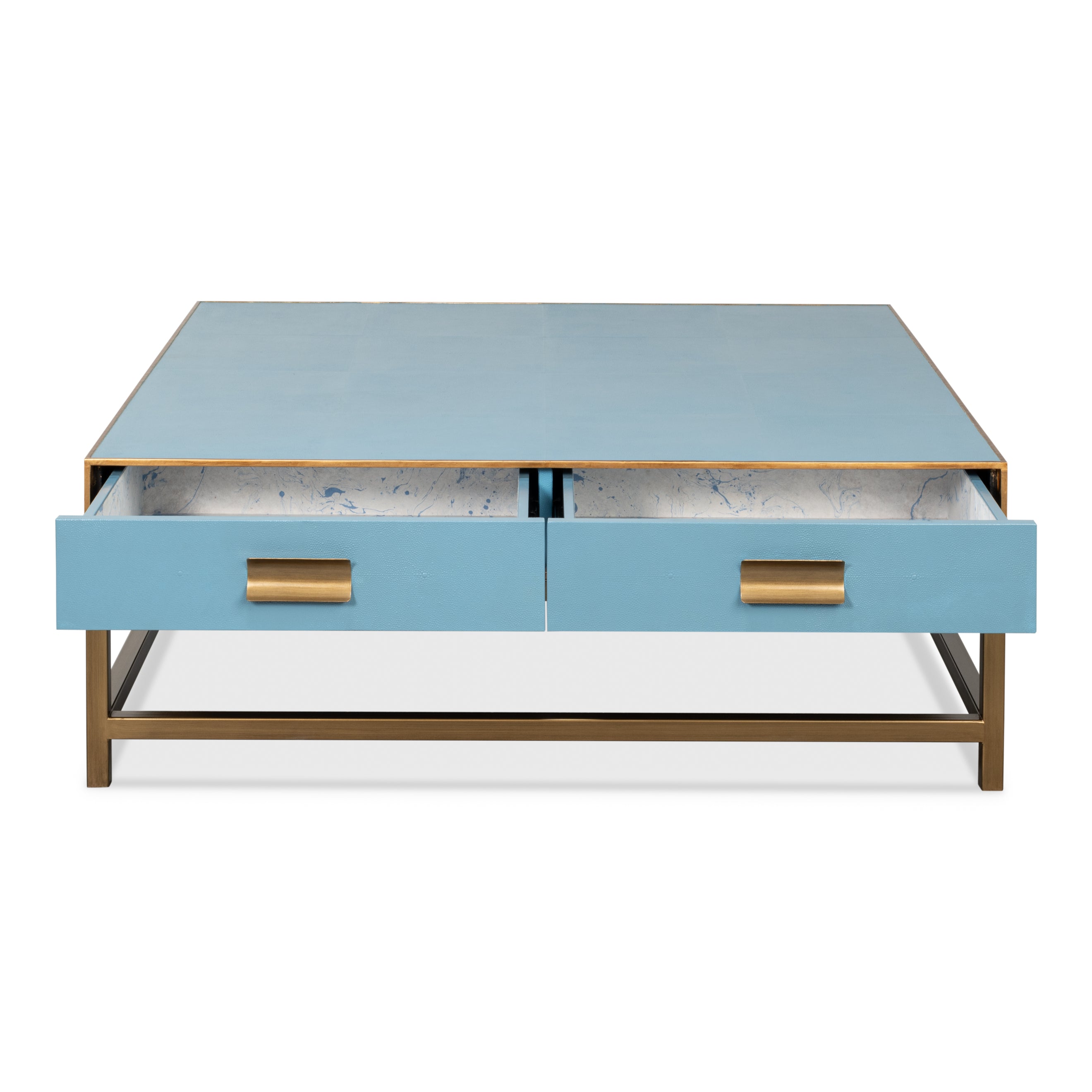 Gideon Shagreen Square Coffee Table