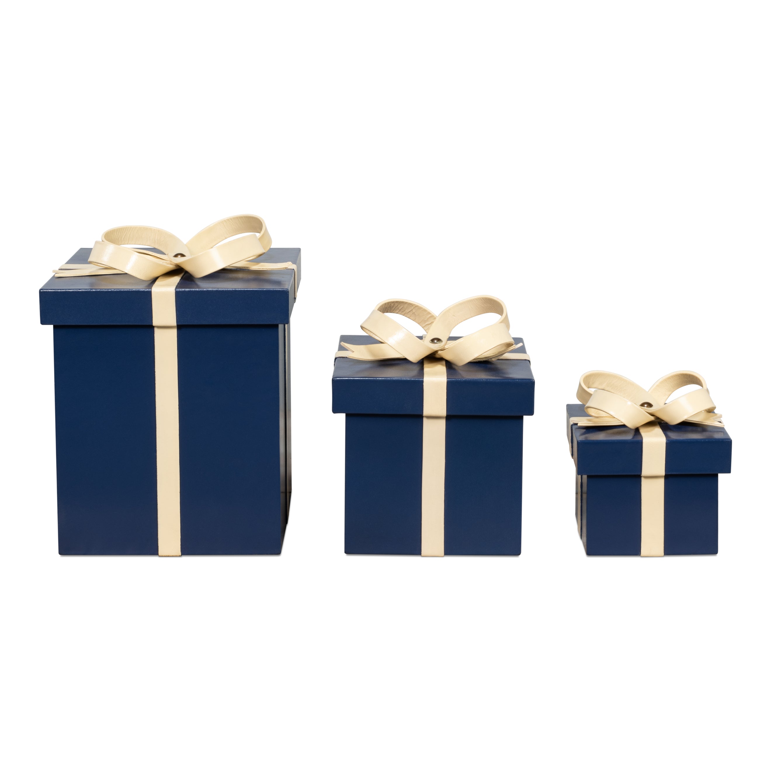 Ferrell Leather Holiday Boxes - Set of 3