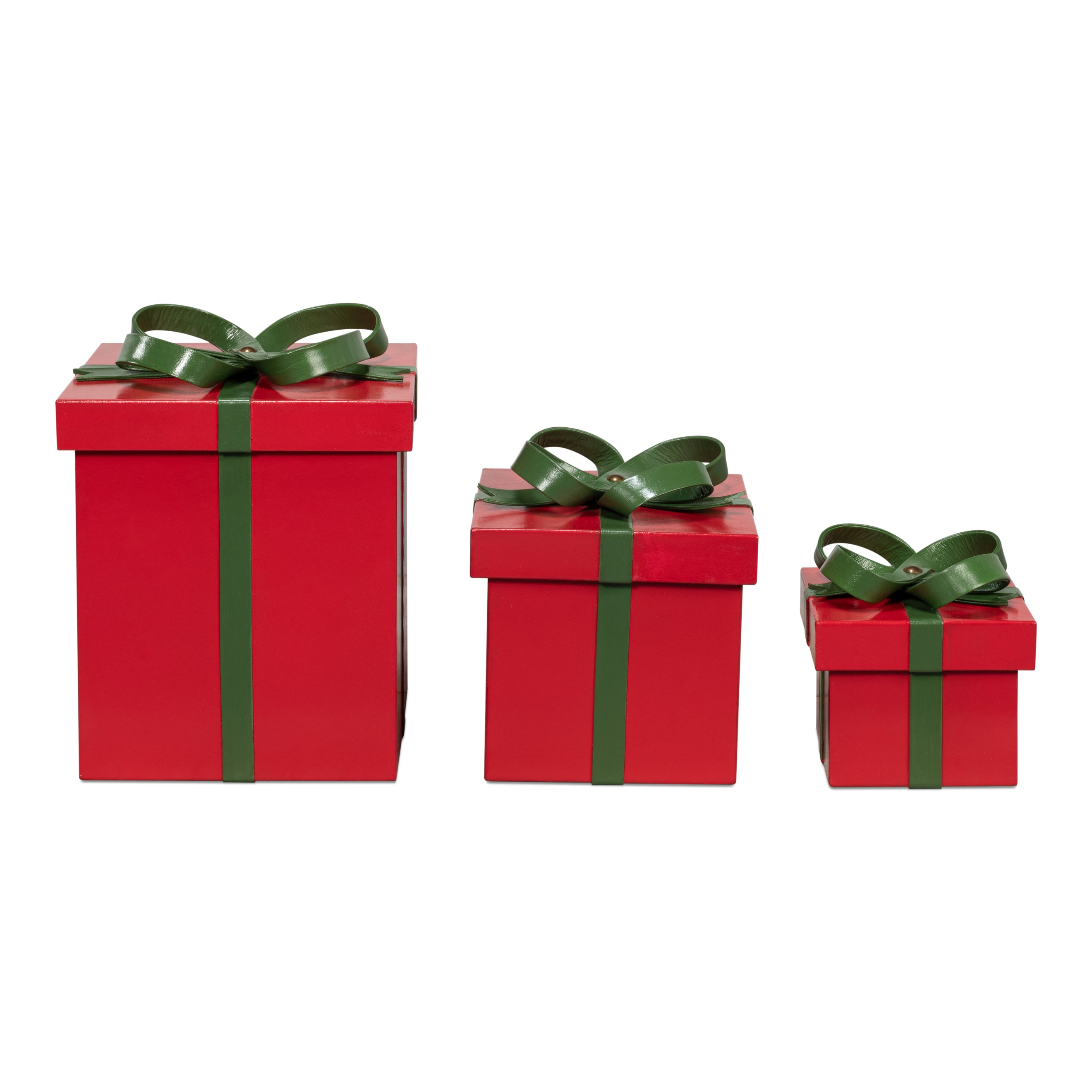 Ferrell Leather Holiday Boxes - Set of 3