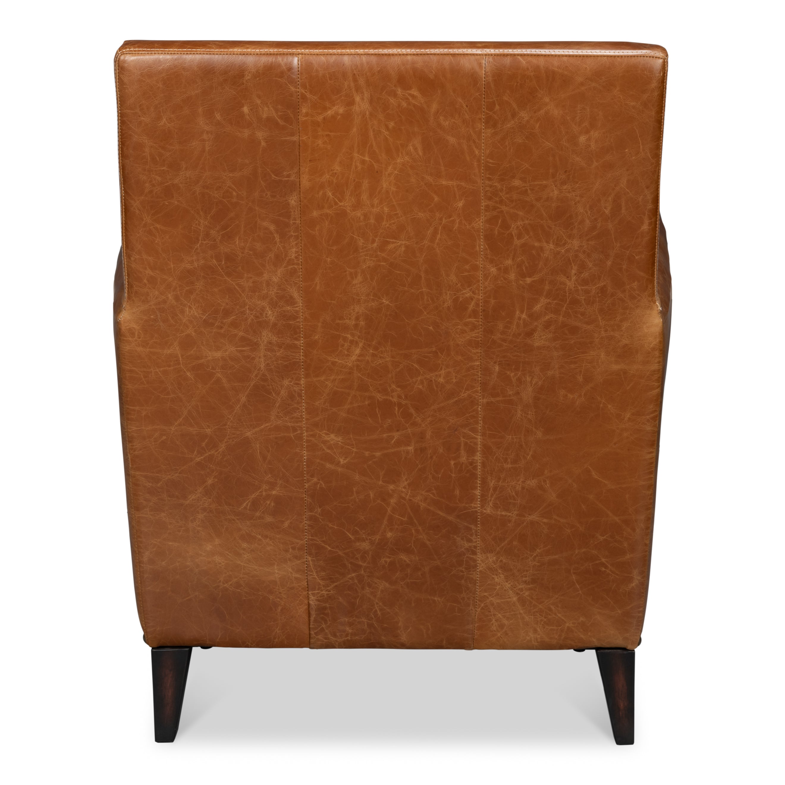 Dimity Distilled Leather Chair - Brown