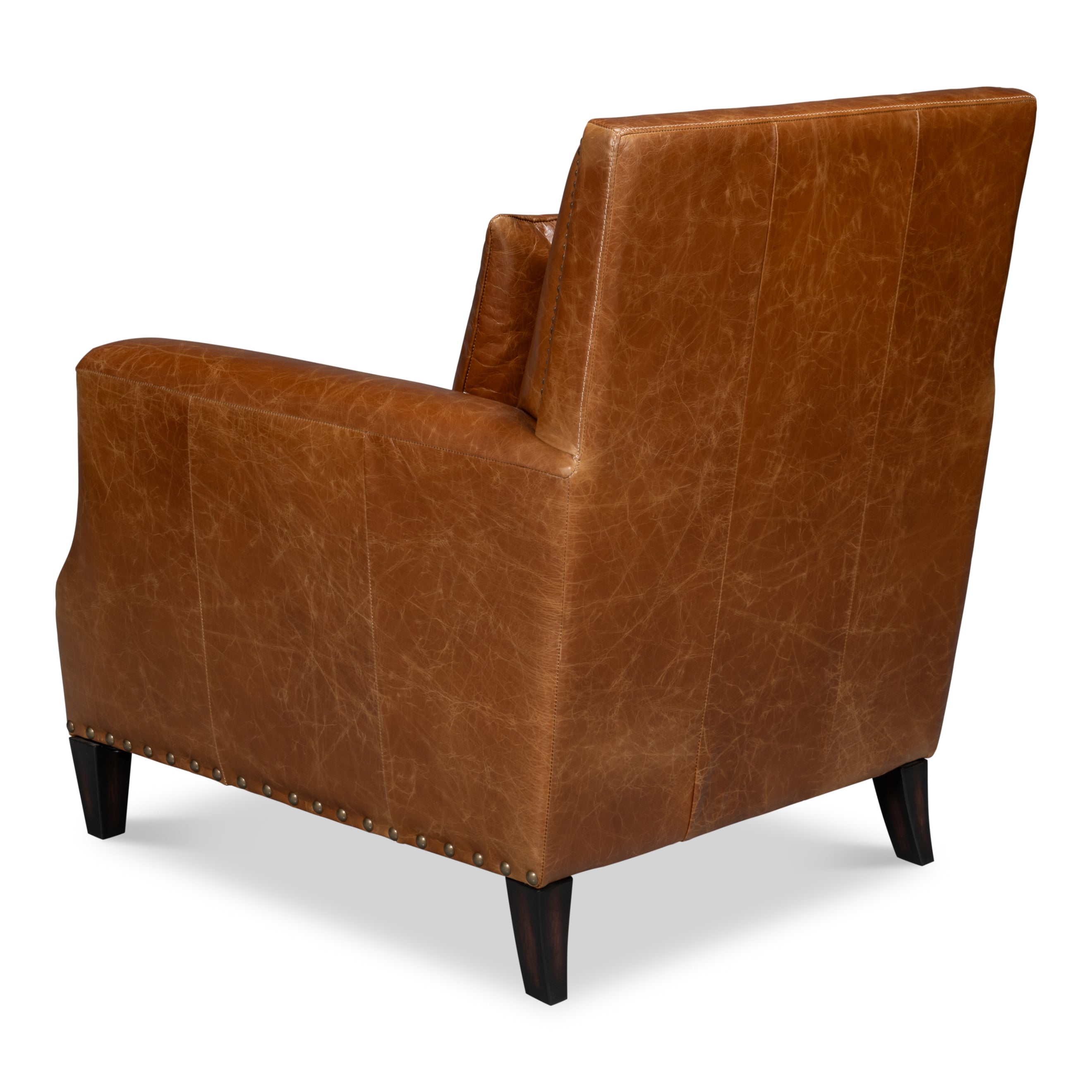 Dimity Distilled Leather Chair - Brown