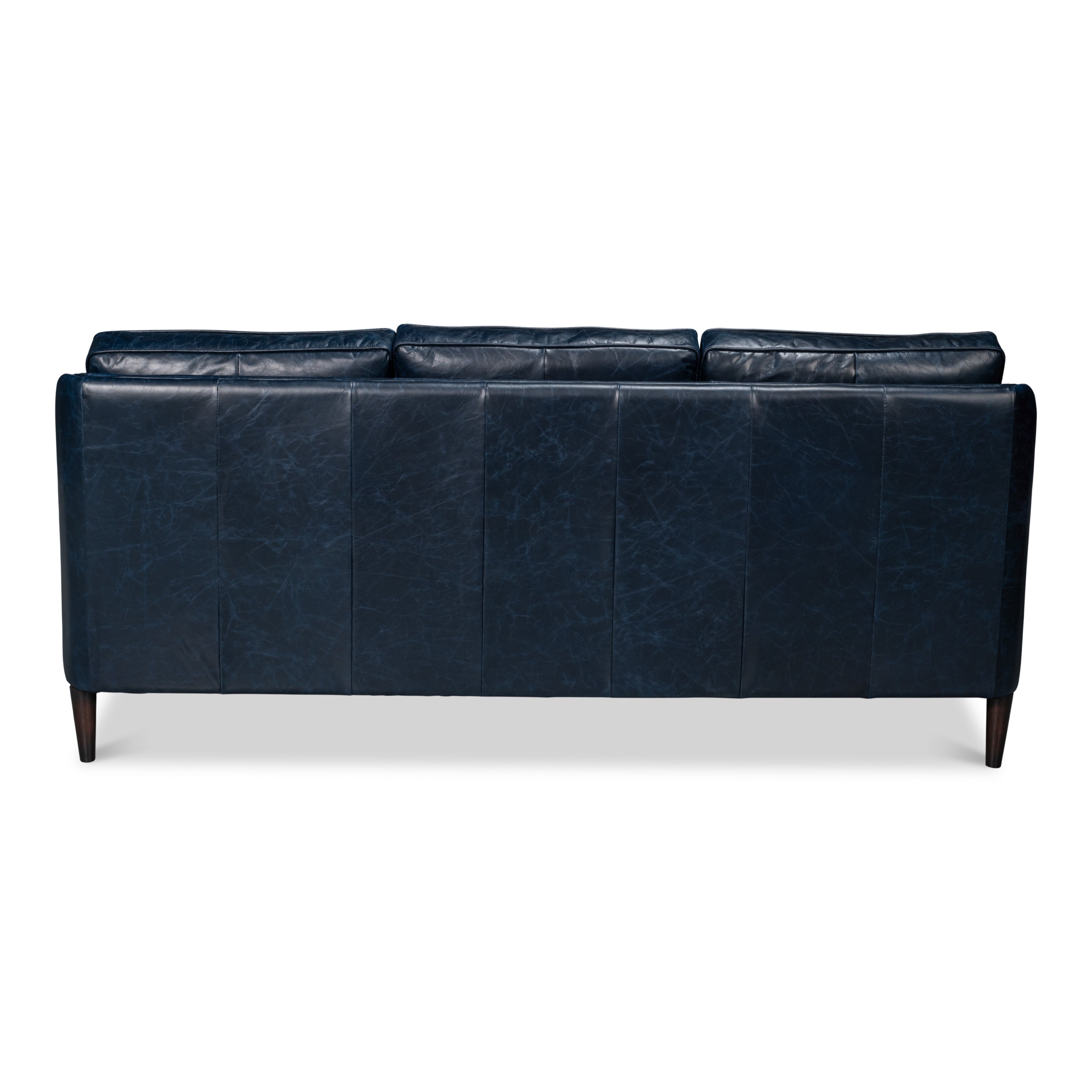 Alehandro Leather Sofa - Chateau Blue