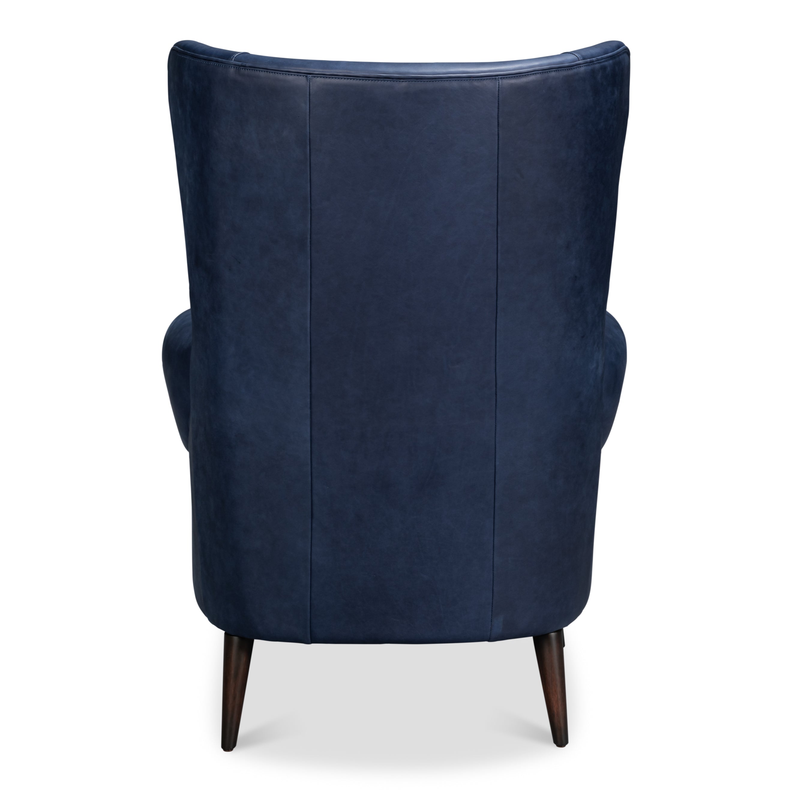Hightower Distilled Leather Chair - Chateau Blue
