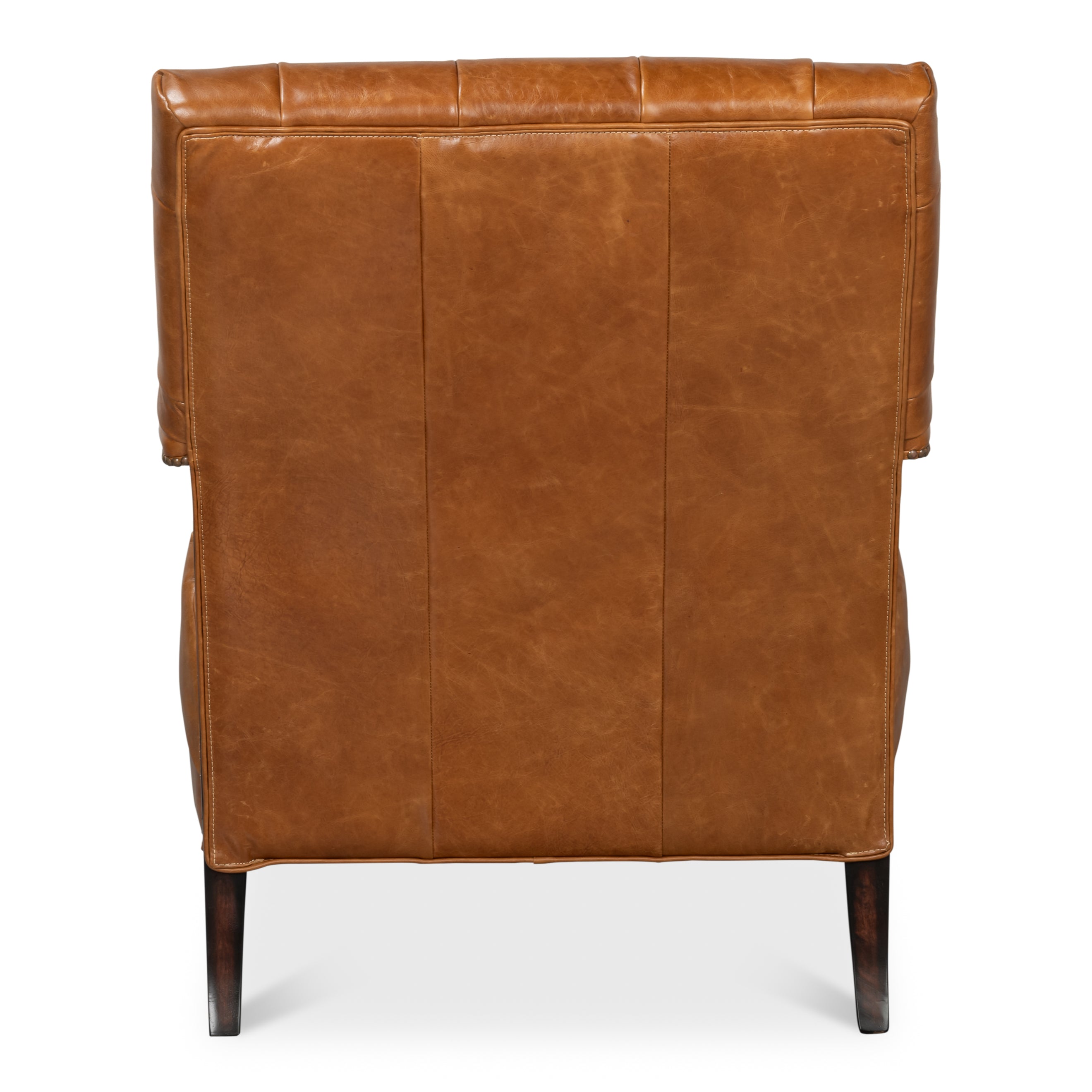 Dawson Distilled Leather Chair - Cuba Brown