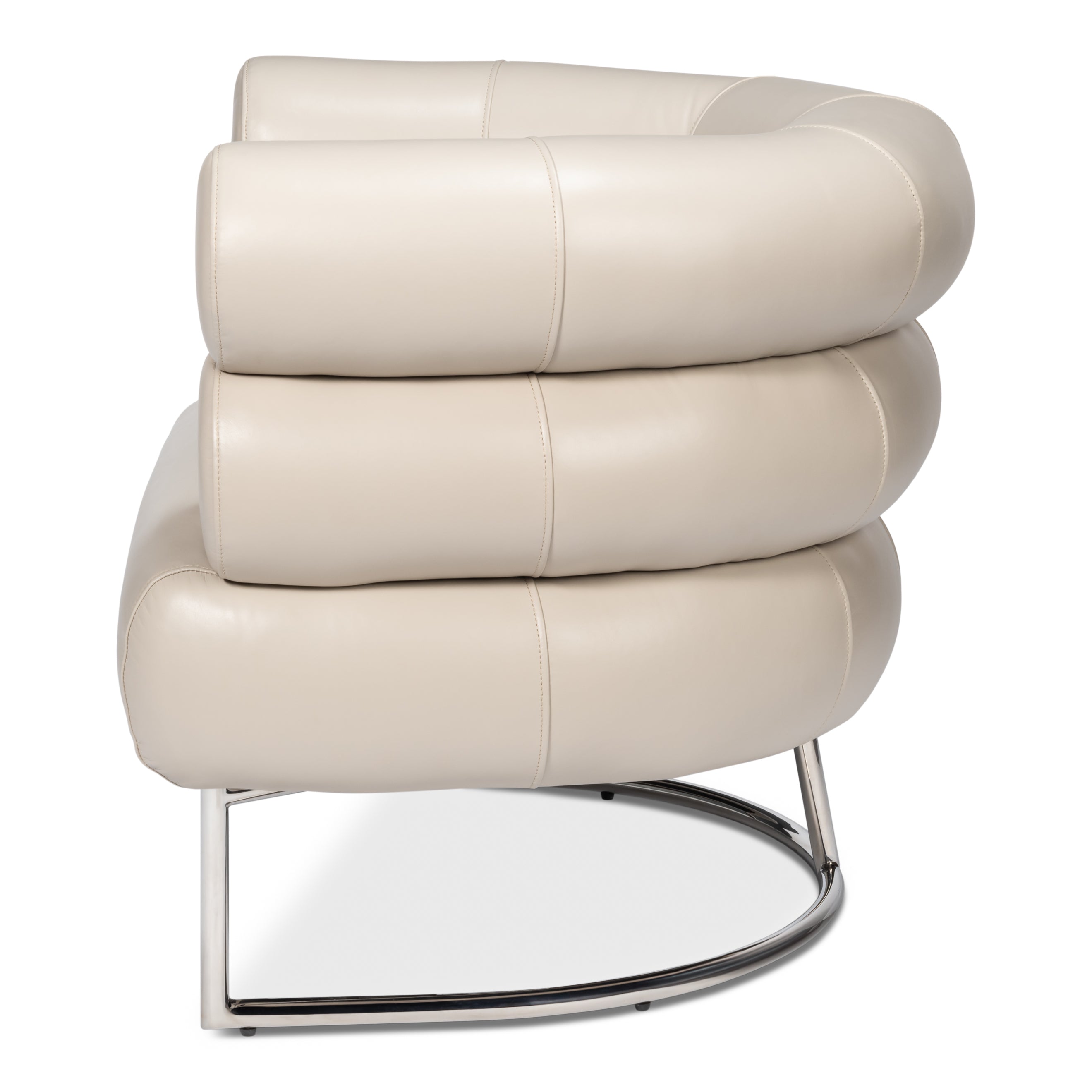 Rondo Occasional Leather Chair - White