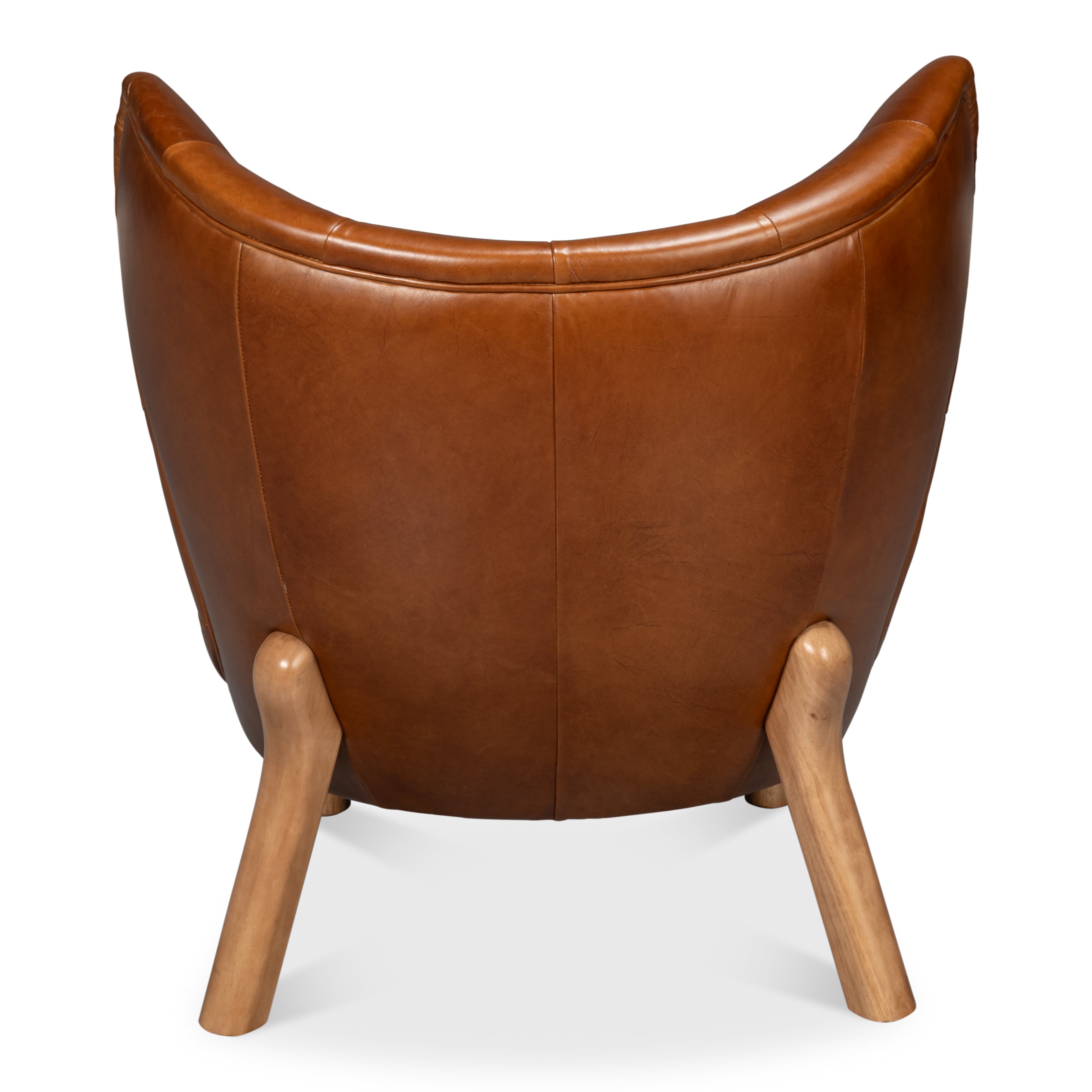 Diddy Leather Chair - Havana Brown