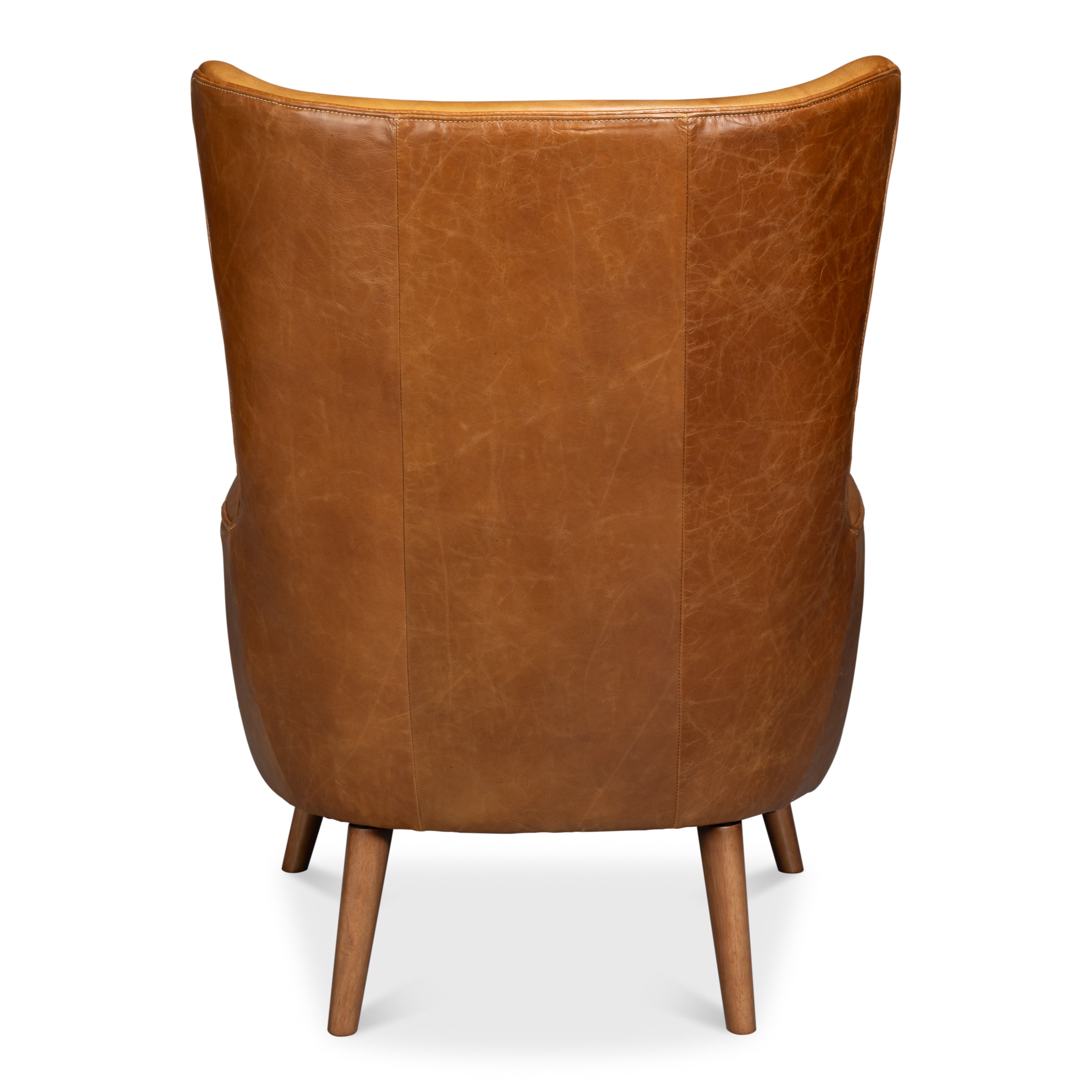 Patron Highback Leather Chair - Brown