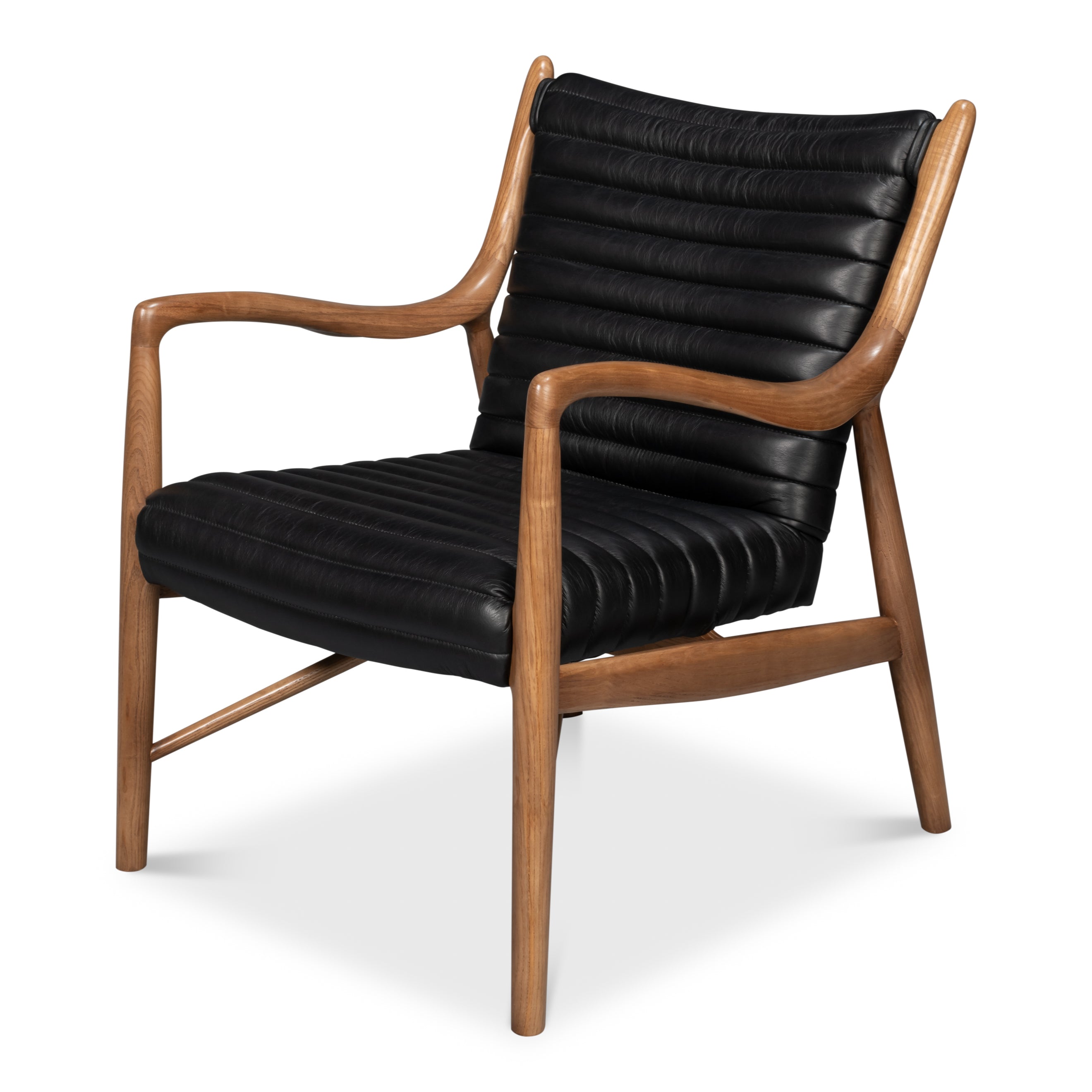 Singletary Leather Chair - Onyx Black